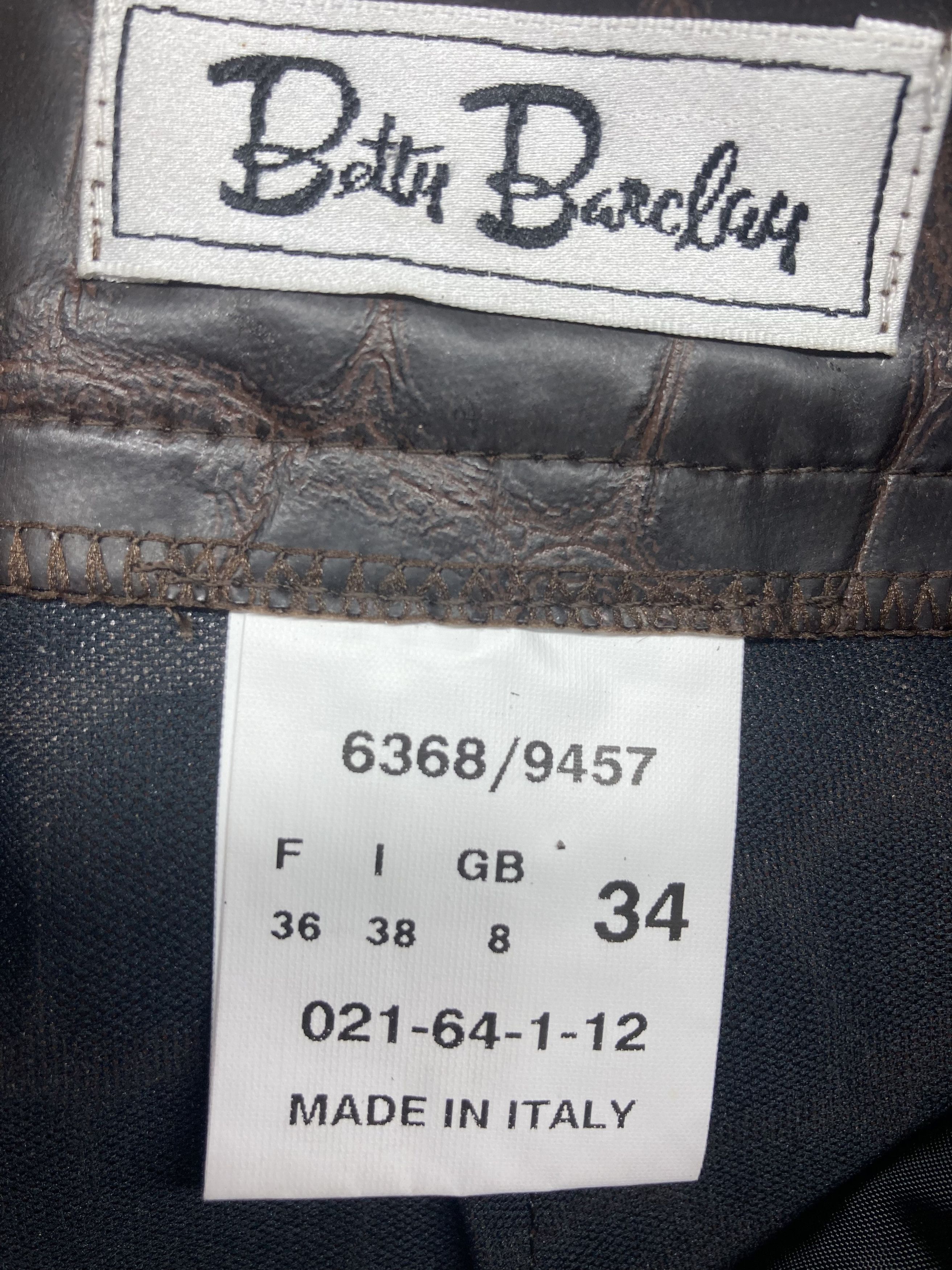 Designer Vintage Pants Betty Barclay Snake Print Women’s Size 34 Size 34" / US 12 / IT 48 - 6 Thumbnail