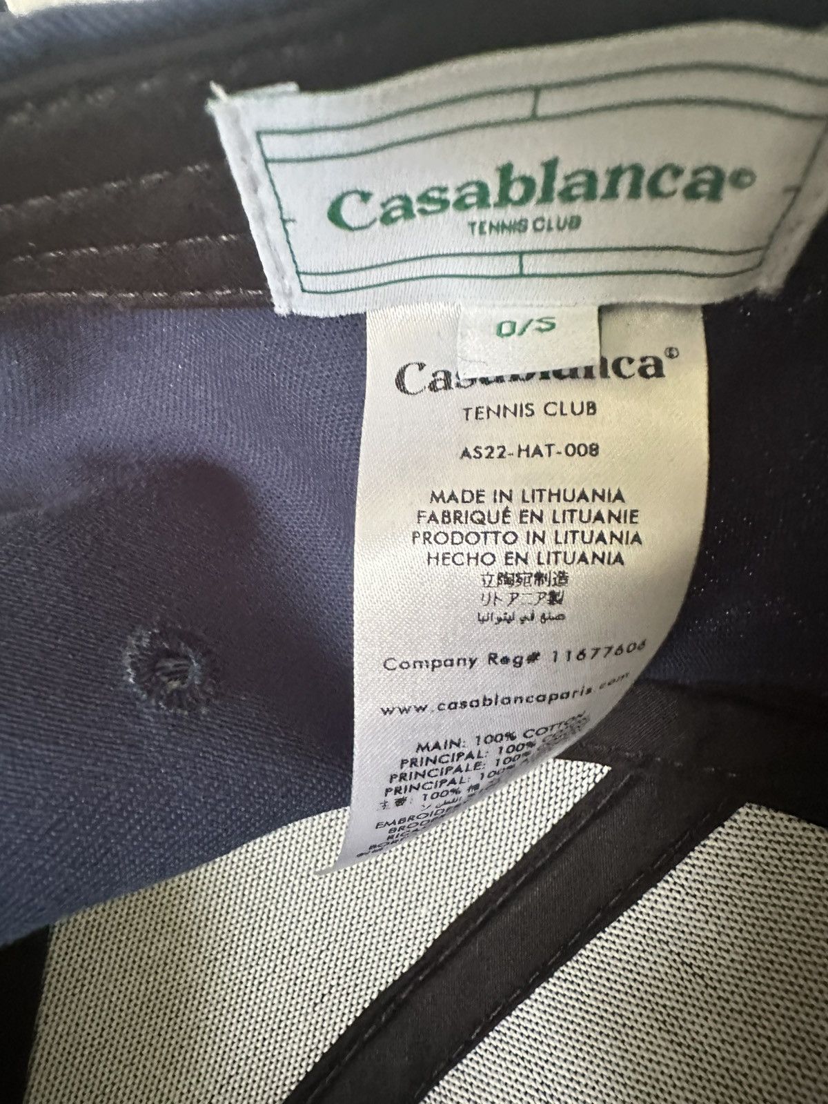 Casablanca Ichiban Embroidered Cap Size ONE SIZE - 6 Thumbnail