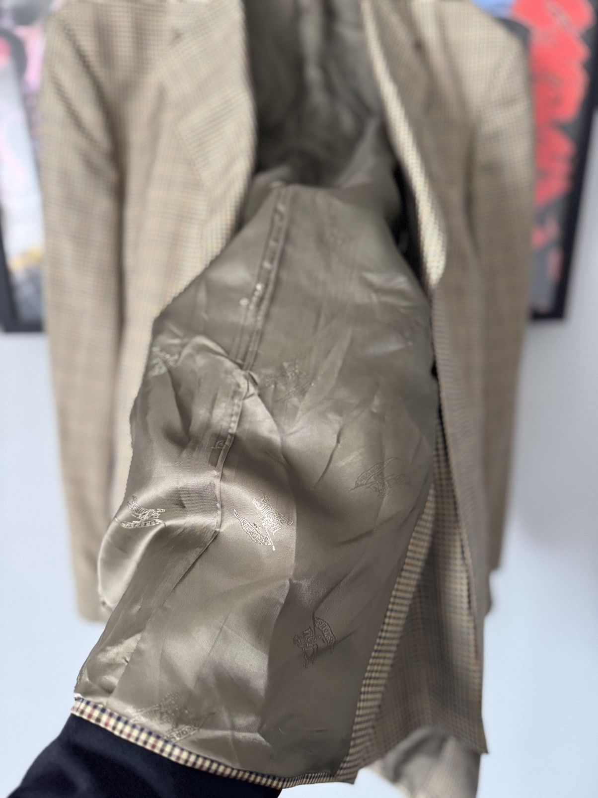 Burberry Burberrys vintage blazer retro suit basic Size 54R - 13 Thumbnail