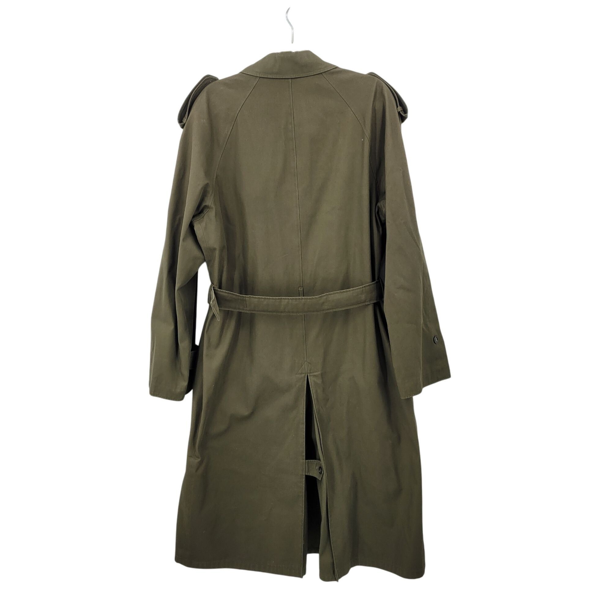 Vintage Vintage Army Green Military Trench Coat XL Belt Shoulder Tab Size US XL / EU 56 / 4 - 2 Thumbnail
