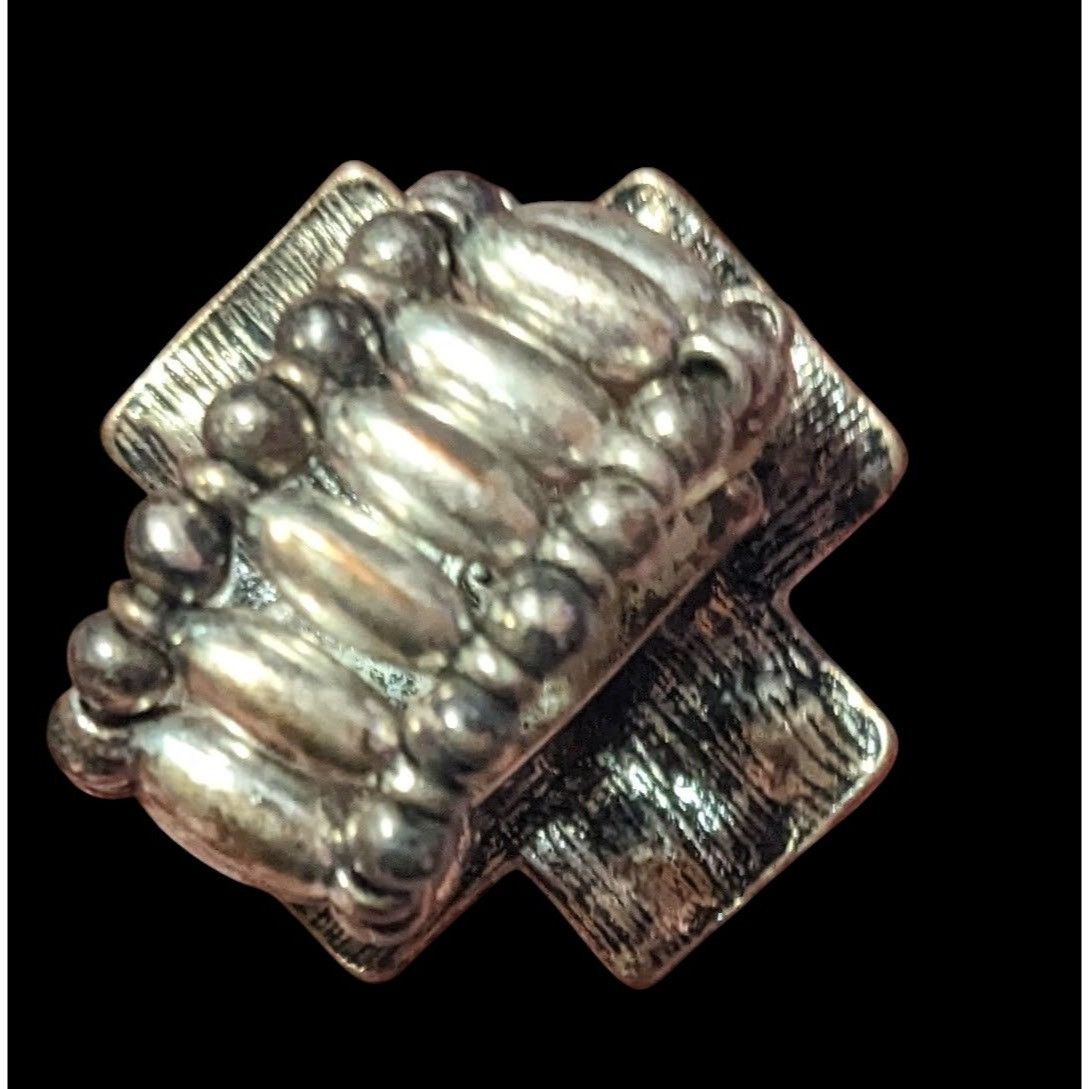 Other Glam Goth Silver Tone Rhinestone Cross Stretch Ring Size 6 1 Size ONE SIZE - 2 Thumbnail