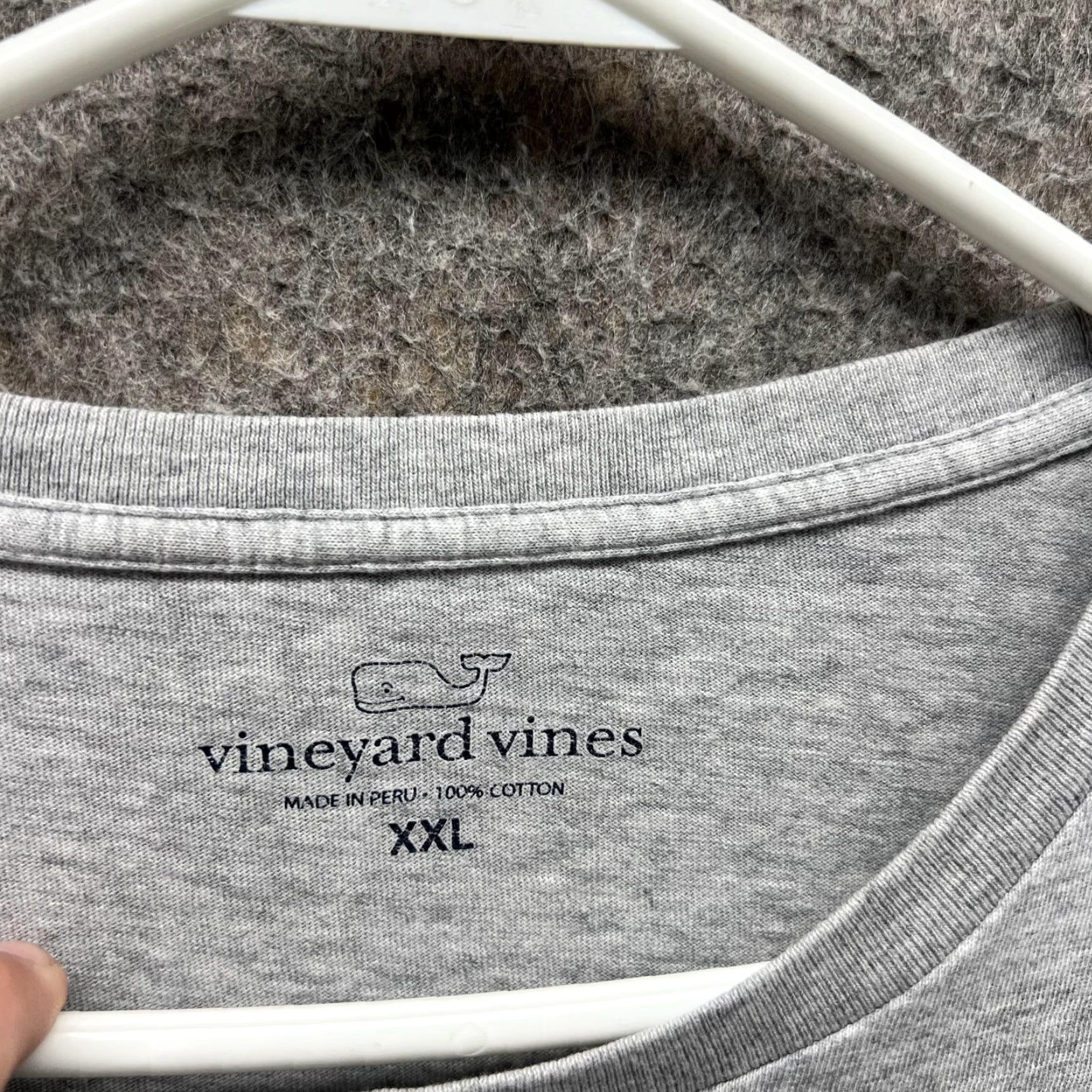 Vineyard Vines Vineyard Vines Shirt Men XXL Blue Gray Casual Tee Crewneck Cotton Whale Print Short Sleeve T-Shirt Mens 2XL Gray Logo All Seasons Vintage: No Size US XXL / EU 58 / 5 - 7 Thumbnail