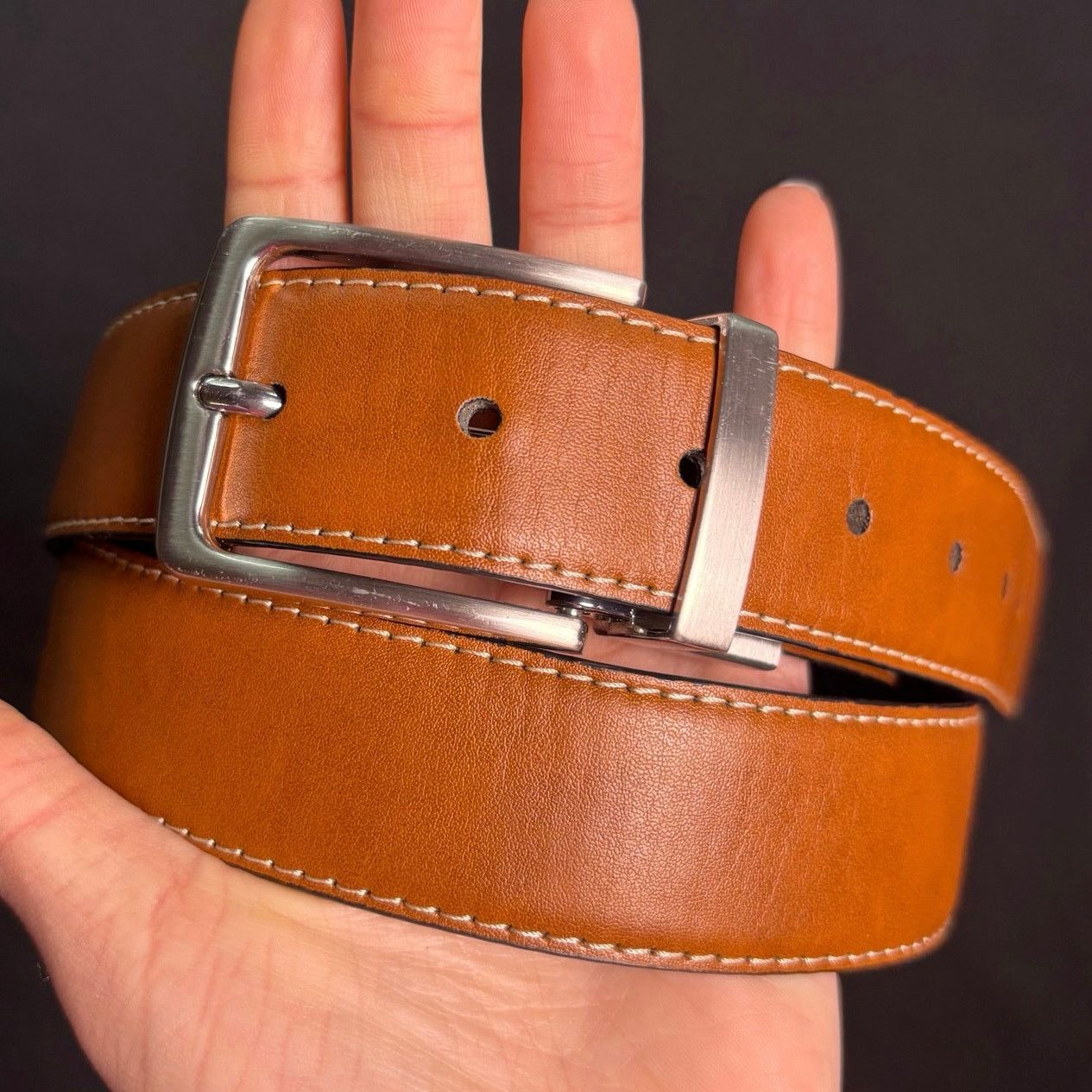 Steve Madden Brown Steve Madden Men’s Belt Size ONE SIZE - 3 Thumbnail