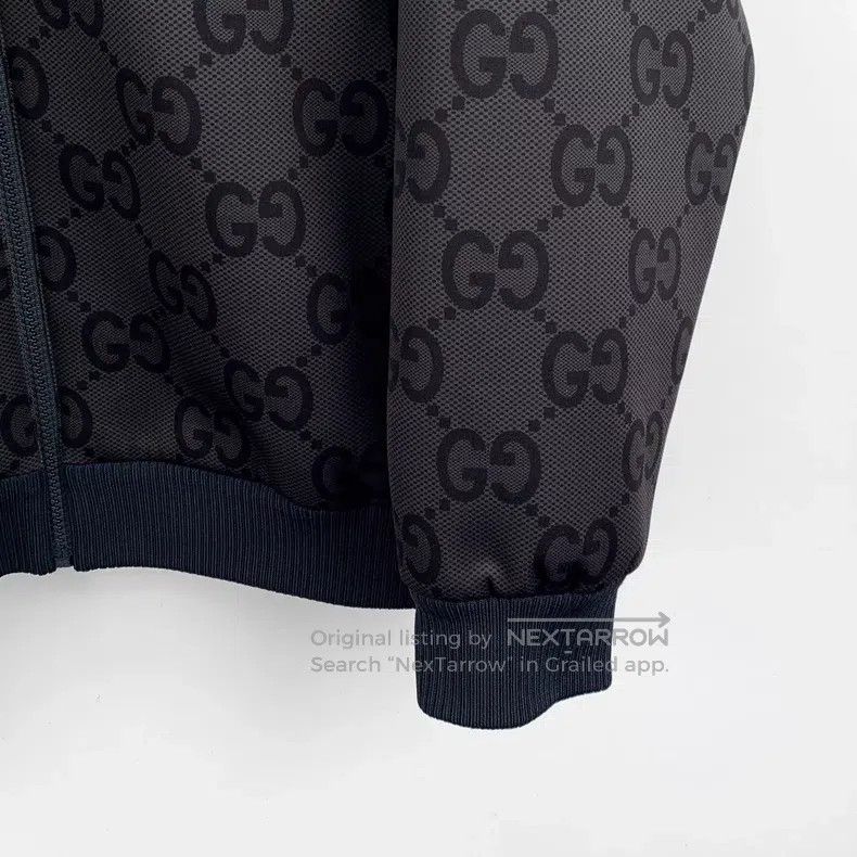 Gucci Gucci 23 black logo dark pattern jacquard full print hoode Size US M / EU 48-50 / 2 - 4 Thumbnail