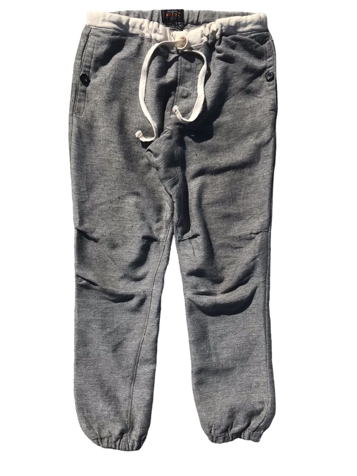 image of Beams Plus Vintage Beams Japanese Fabric Jogger in Grey, Men's (Size 30)