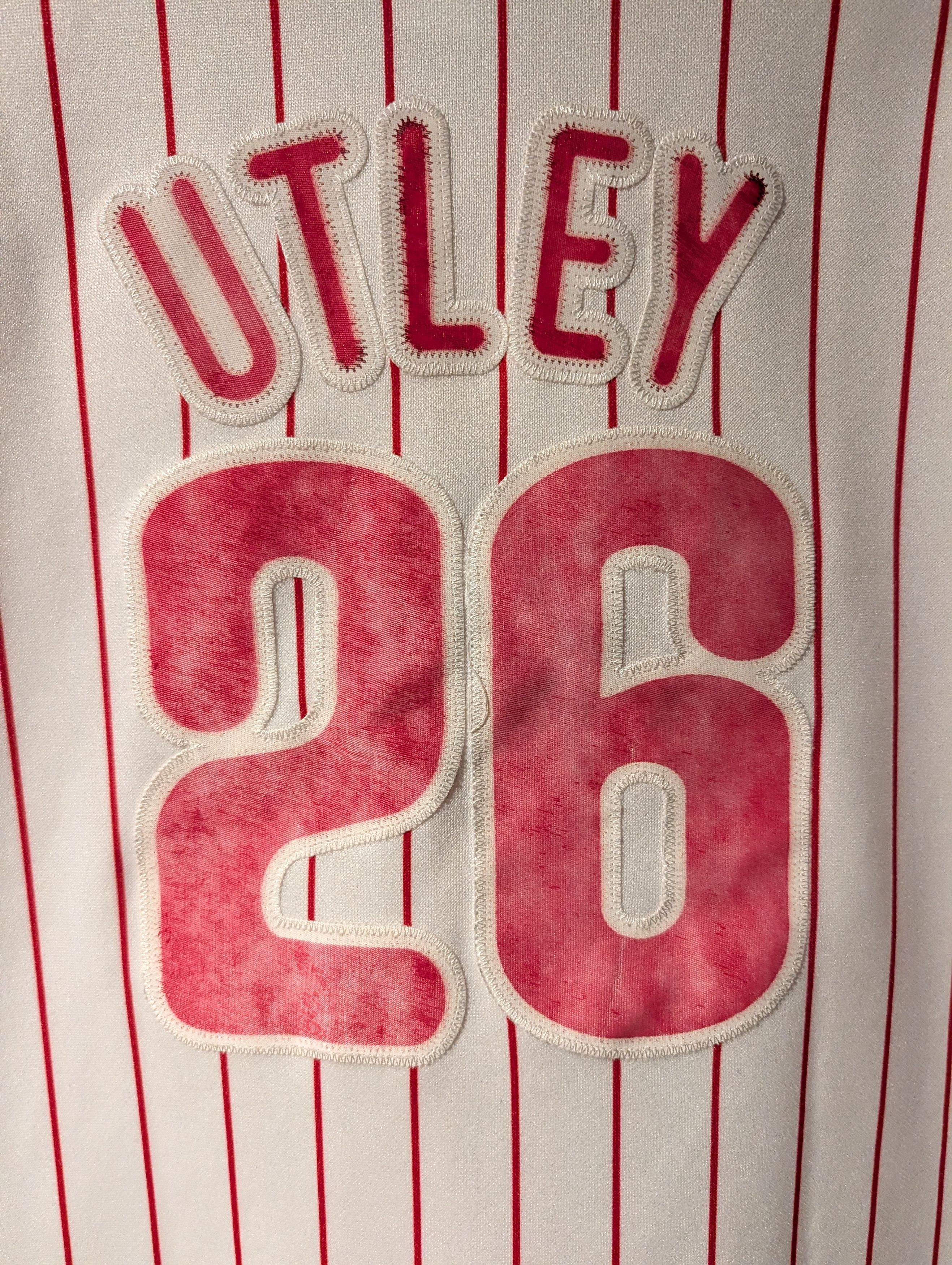Majestic Phillies MLB Utley Patch Youth Medium Kids Baseball Jersey Size US XXS / EU 40 - 6 Thumbnail