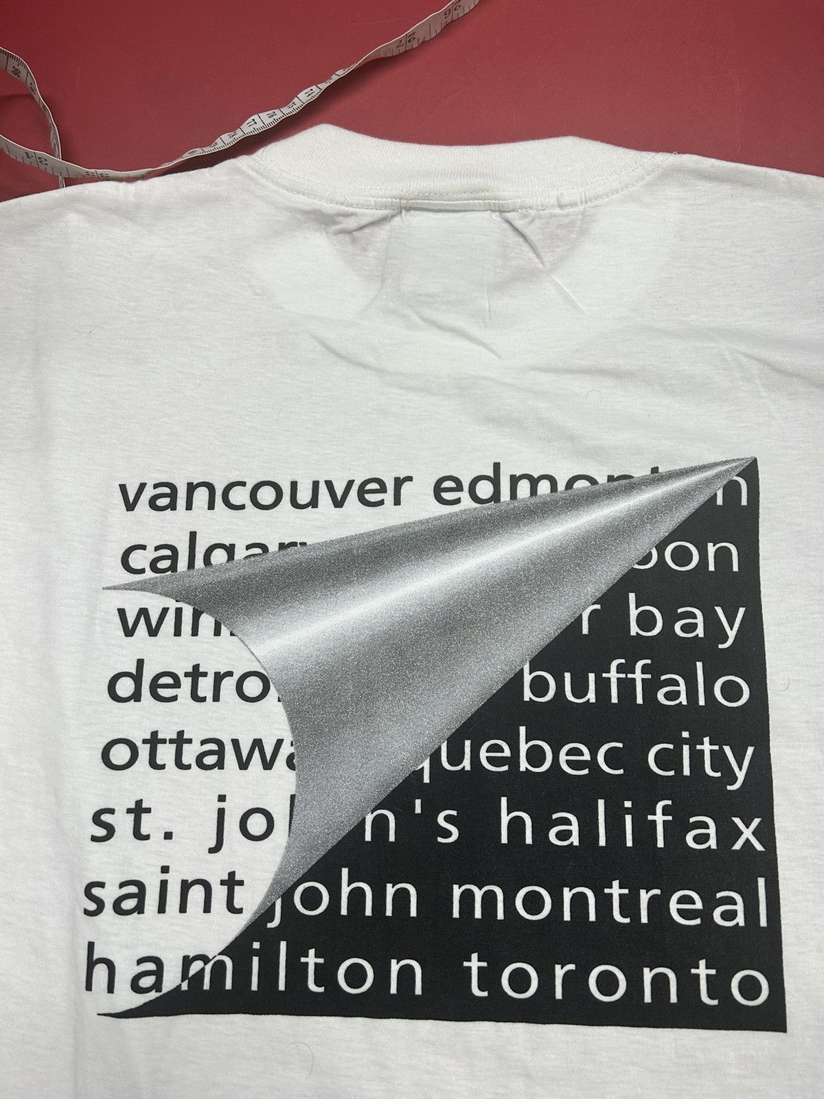 Band Tees × Vintage Crazy Vintage 1996 Tragically Hip Tour White Band Tee Shirt Size US XL / EU 56 / 4 - 2 Thumbnail