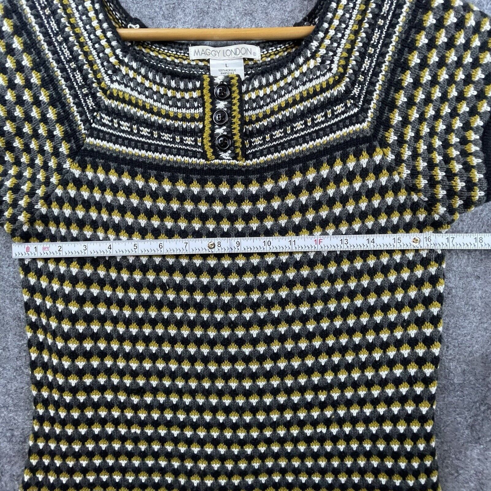 MAGGY LONDON Maggy London Sweater Dress Large Cabincore Cozy Heritage Size L / US 10 / IT 46 - 4 Thumbnail