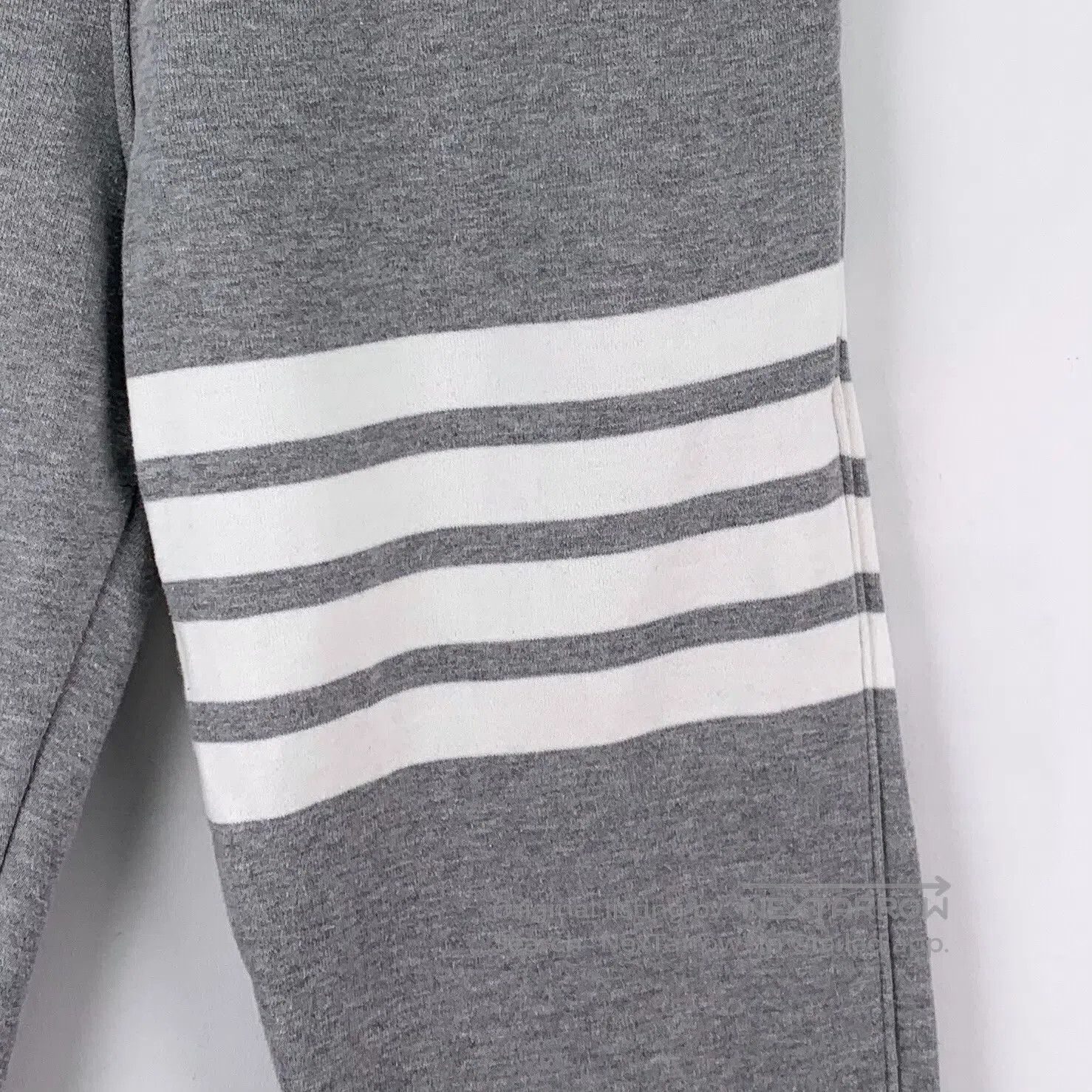 Thom Browne Thom Browne size M Gray classic four-stripe cotton drawstr Size US 38 / EU 54 - 4 Thumbnail