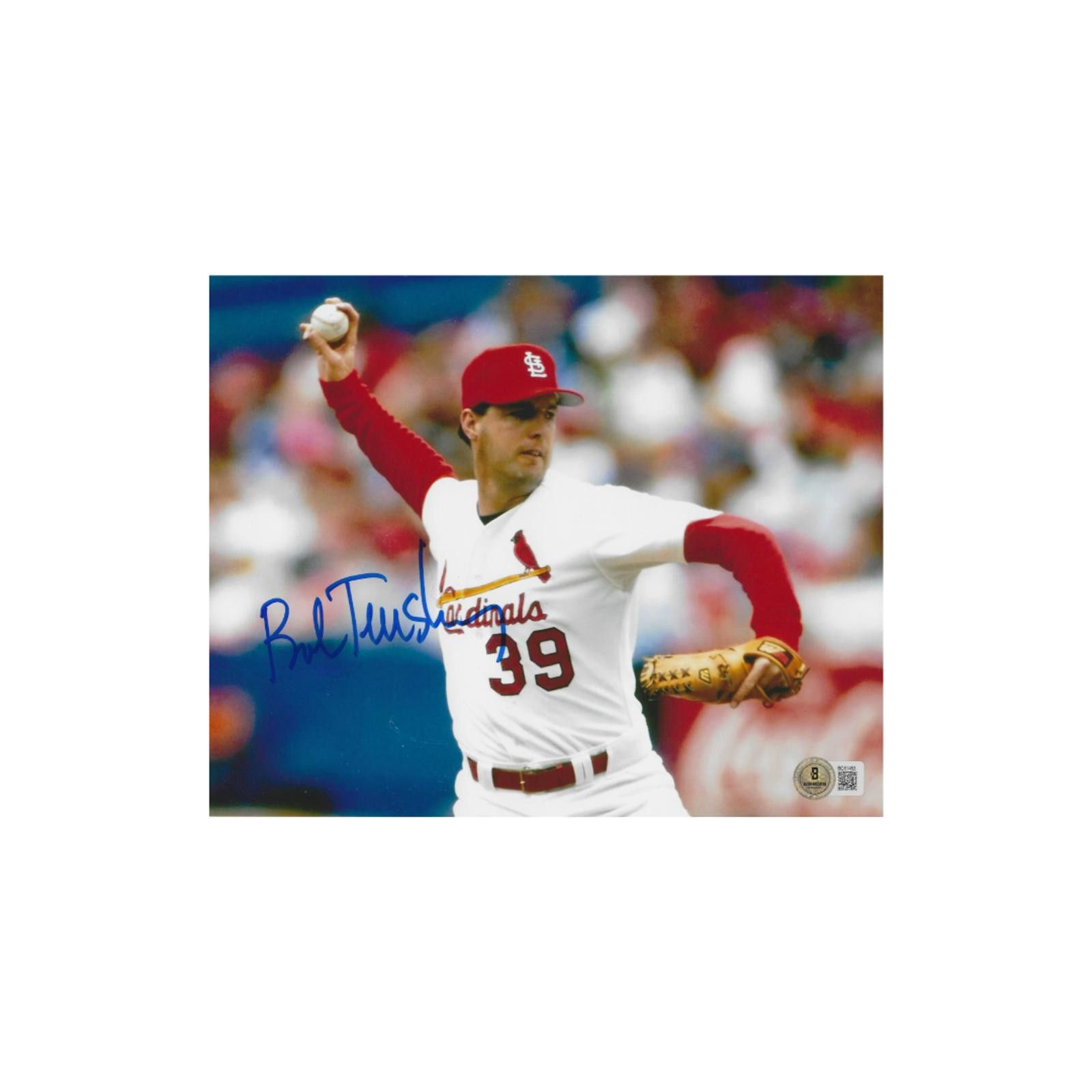 Other Bob Tewksbury Cardinals Signed 8x10 Photo Hologram W/Frame Size ONE SIZE - 2 Thumbnail