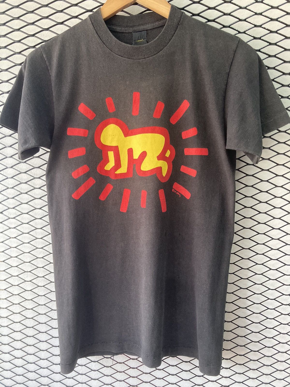 Anvil × Keith Haring × Vintage Vintage 80's Keith Haring tee Size US S / EU 44-46 / 1 - 1 Thumbnail