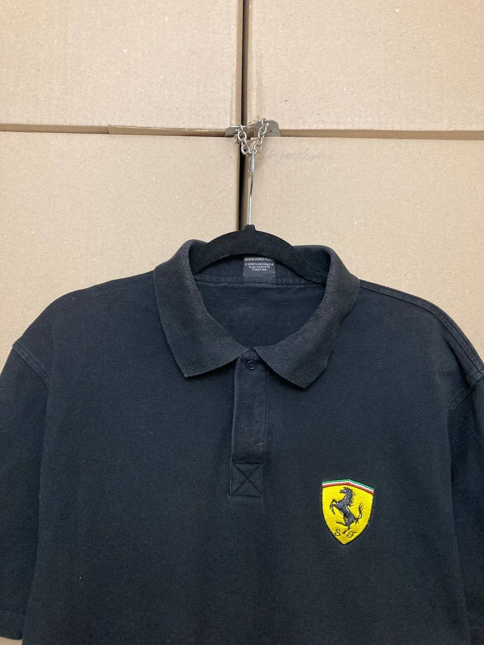 Ferrari VINTAGE FERRARI SHELL RACING POLO SHIRT FORMULA 1 SPORTWEAR Size US L / EU 52-54 / 3 - 6 Thumbnail