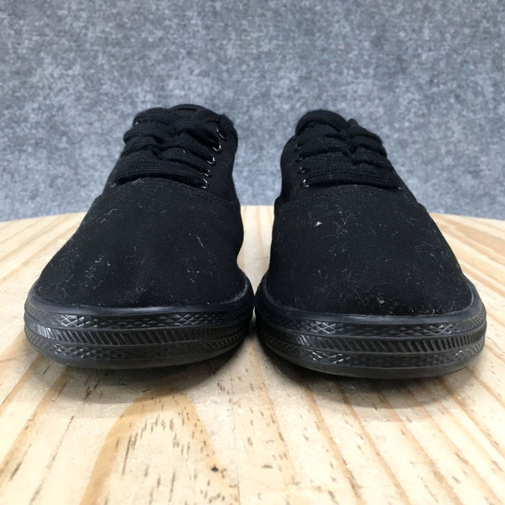 Vintage Universal Thread Shoes Womens 9 Lunea Lace-Up Sneakers Black Canvas Low Top Casual Shoes Womens Mens Girls Fashion Footwear Size M / US 6-8 / IT 42-44 - 7 Thumbnail