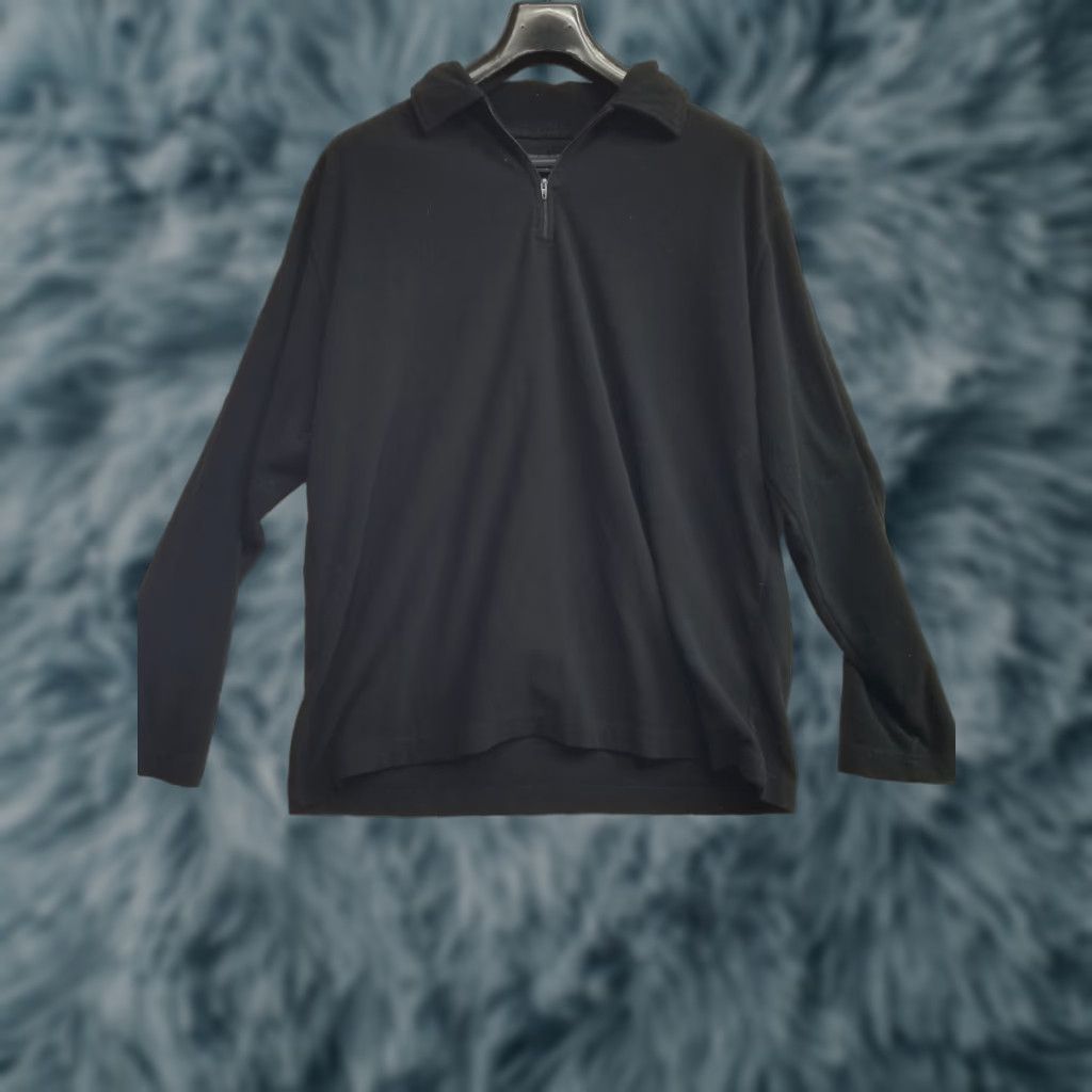 Essentials American essentials luxury Fleece Pullover Shirt XXL Black Mens Zip 1/4 Zipper Outdoor Sports Fall Spring Size US XXL / EU 58 / 5 - 1 Thumbnail