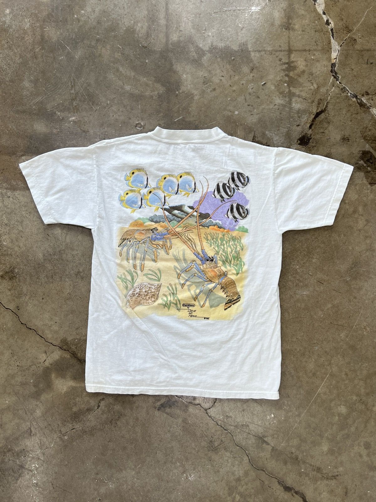 Vintage Vintage 1995 Outdoor Nature Ocean Pocket Tee Medium Size US M / EU 48-50 / 2 - 2 Thumbnail