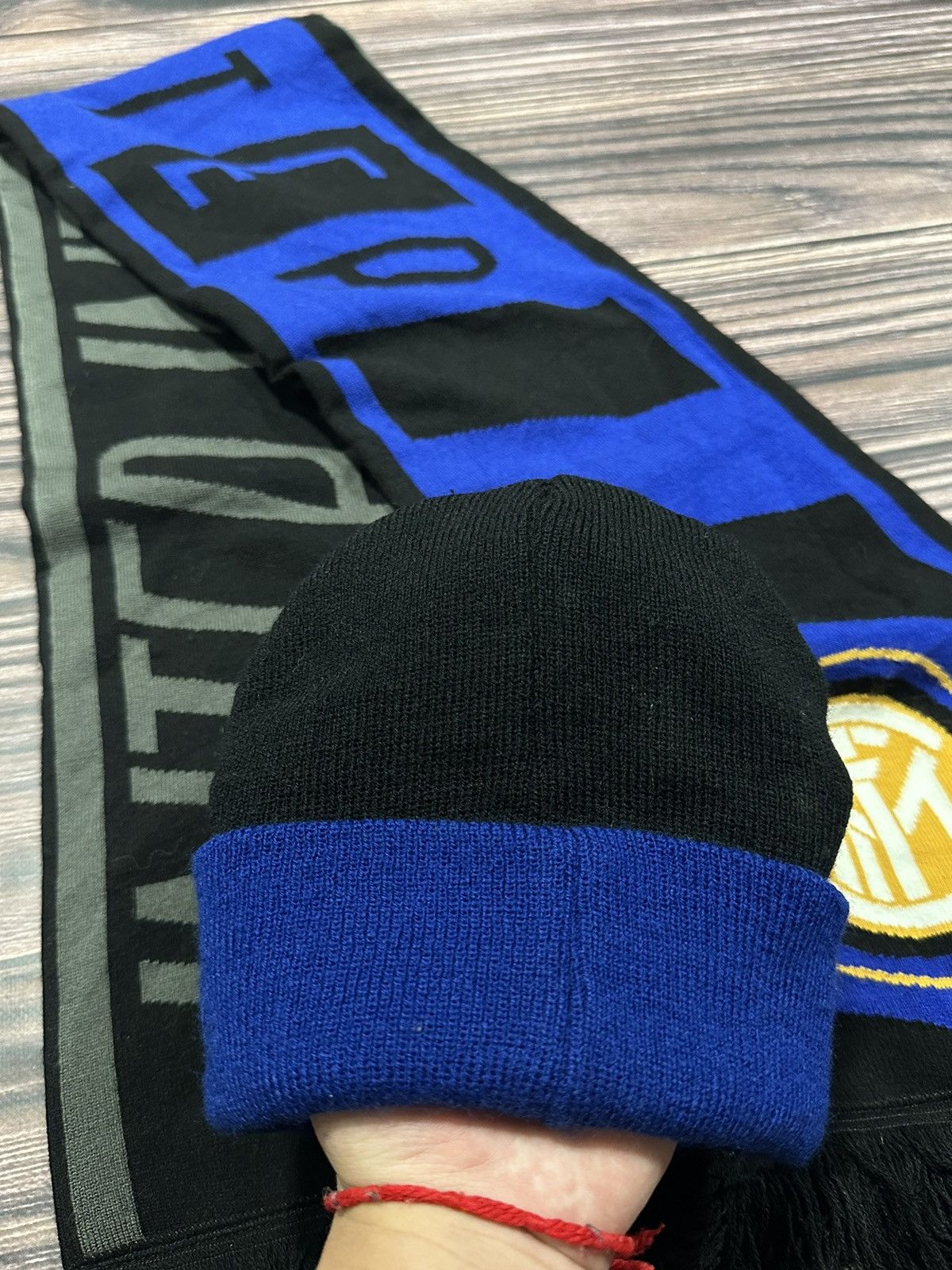 Vintage Vintage F.C Internazionale Scarf+hat Size ONE SIZE - 3 Thumbnail