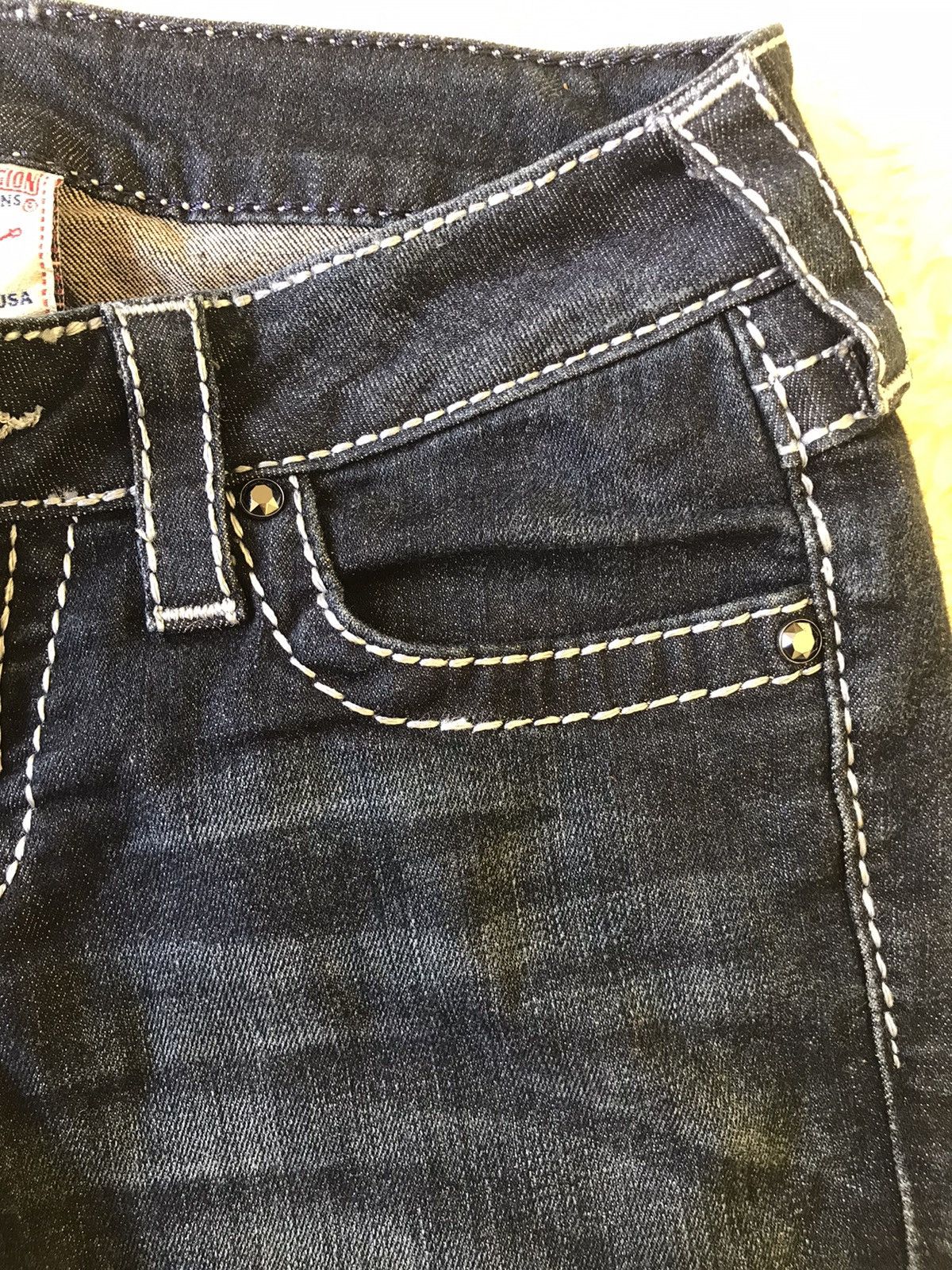 True Religion True Religion Made in USA Vintage Skinny Jeans Navy Size 27" / US 4 / IT 40 - 6 Thumbnail