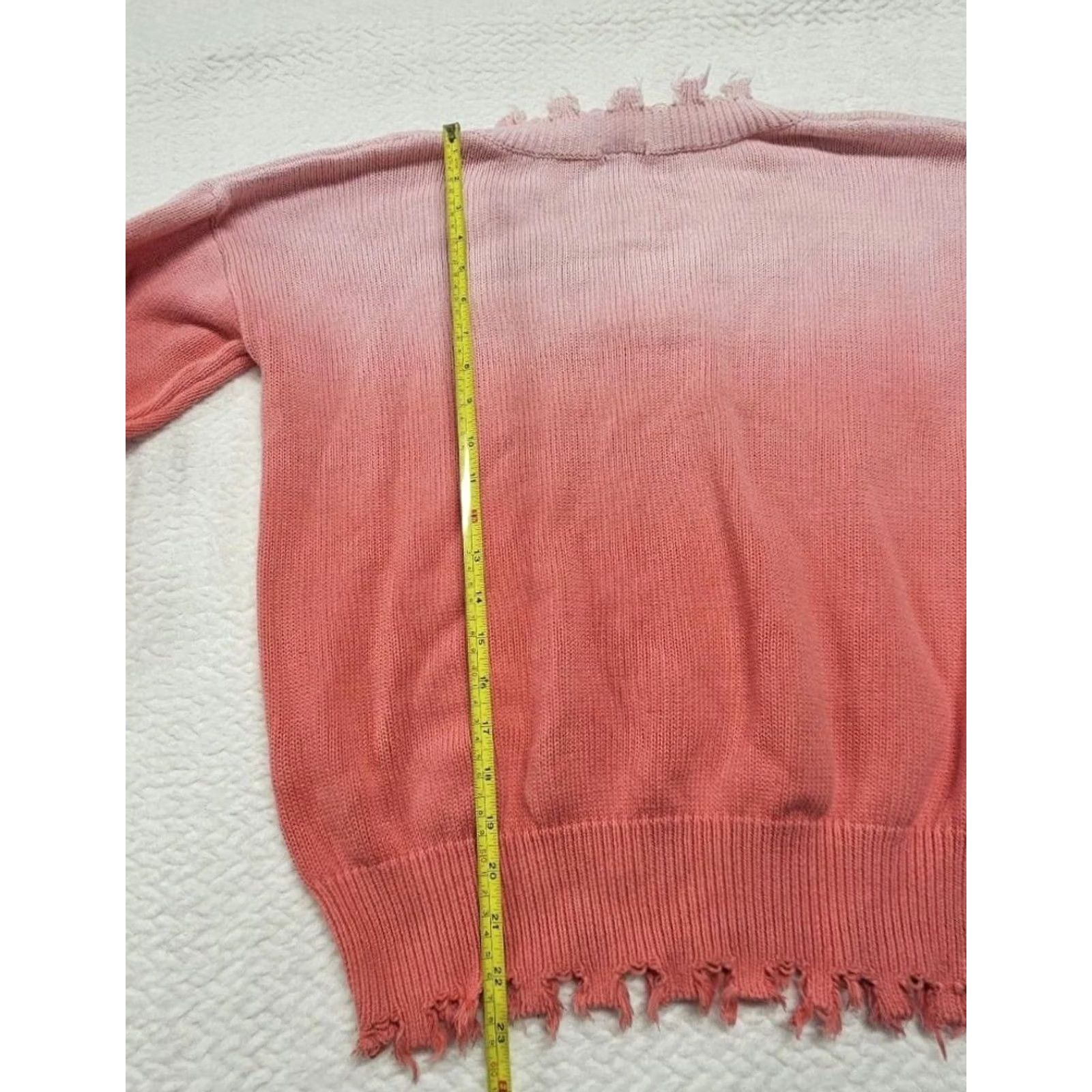 Vintage Pinky Lily Obre Sweater Pink M Women Pullover Street Style Gradient Fade Edgy Size M / US 6-8 / IT 42-44 - 7 Thumbnail