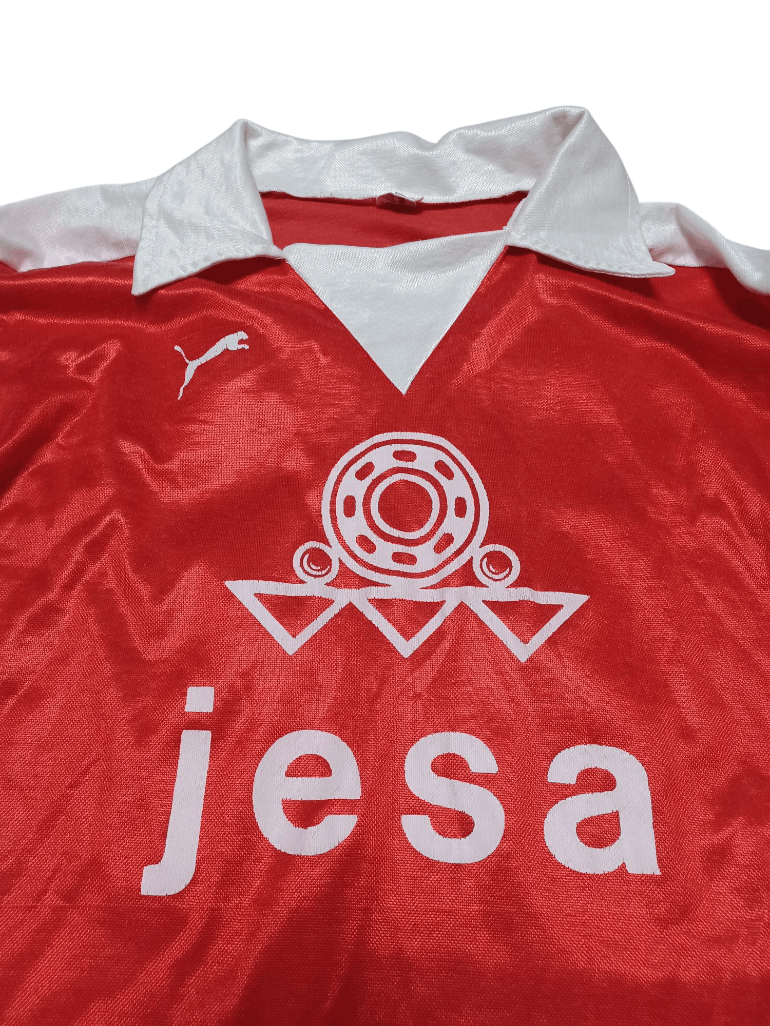 Puma MADE IN WEST GERMANY PUMA LONG SLEEVE JESA SOCCER JERSEY #17 Size US M / EU 48-50 / 2 - 2 Thumbnail