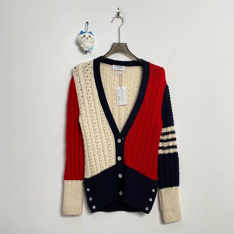 Thom Browne Thom Browne Color Block Cardigan-dmc Size US M / EU 48-50 / 2 - 1 Thumbnail