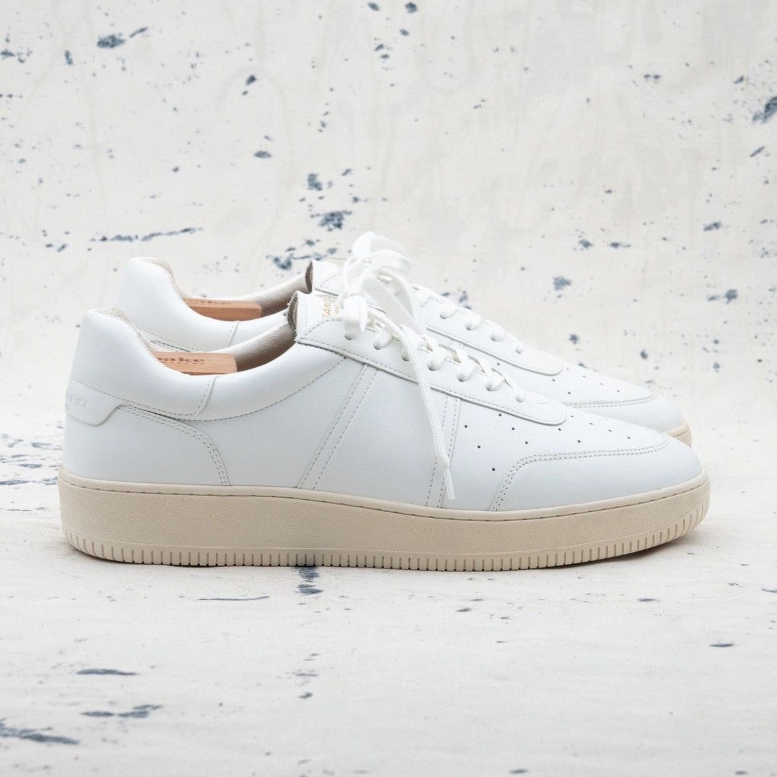 Sandro Sandro paris mens white cow leather sneakers Size US 11 / EU 44 - 3 Thumbnail