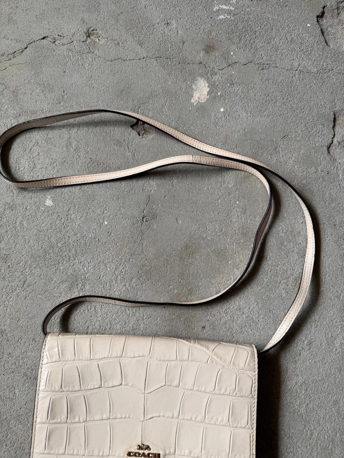 Coach Coach Hayden Foldover Crossbody Clutch Bag White Size ONE SIZE - 4 Thumbnail