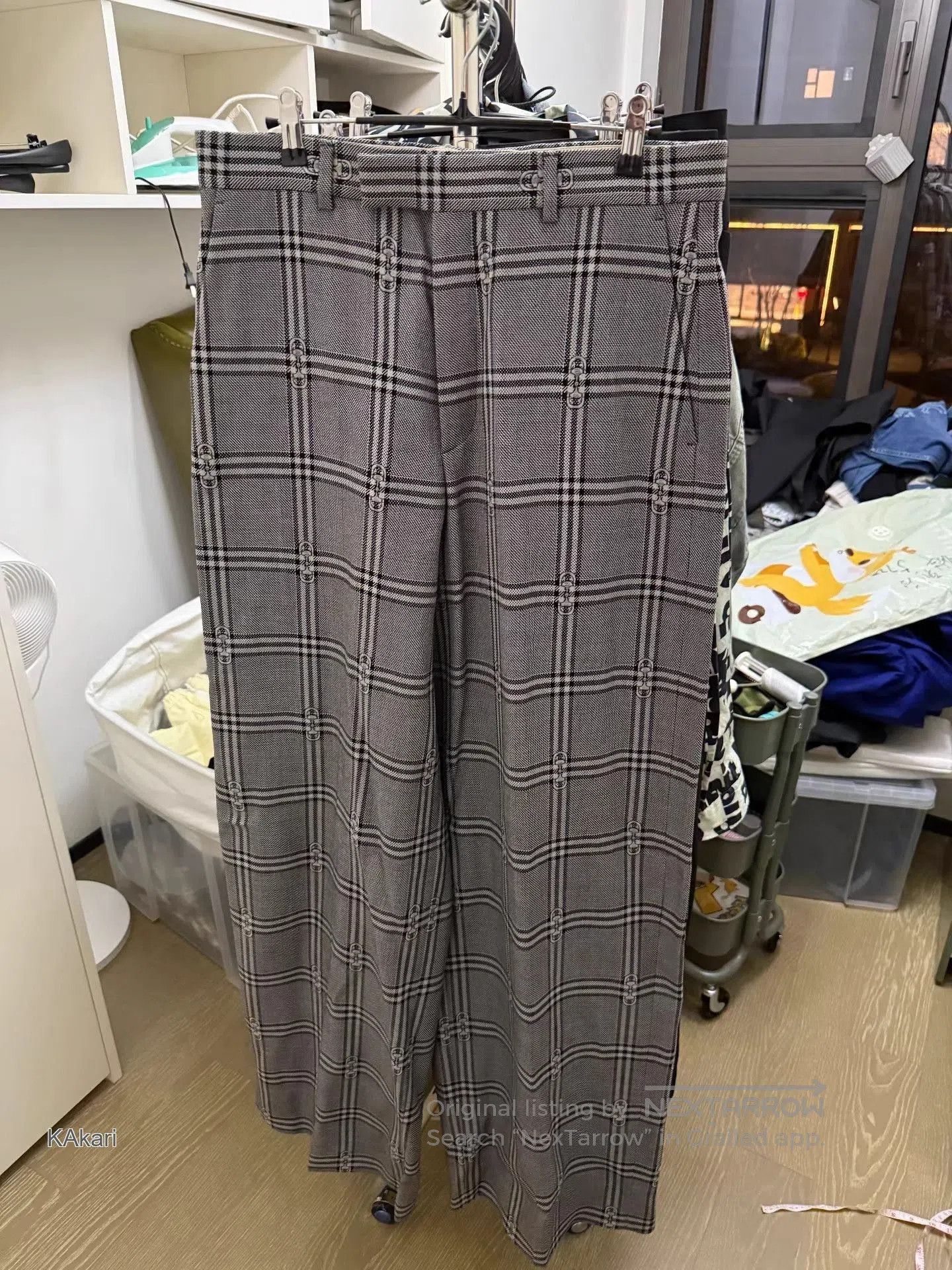 Gucci Gray Plaid Wide. Size US 32 / EU 48 - 1 Thumbnail