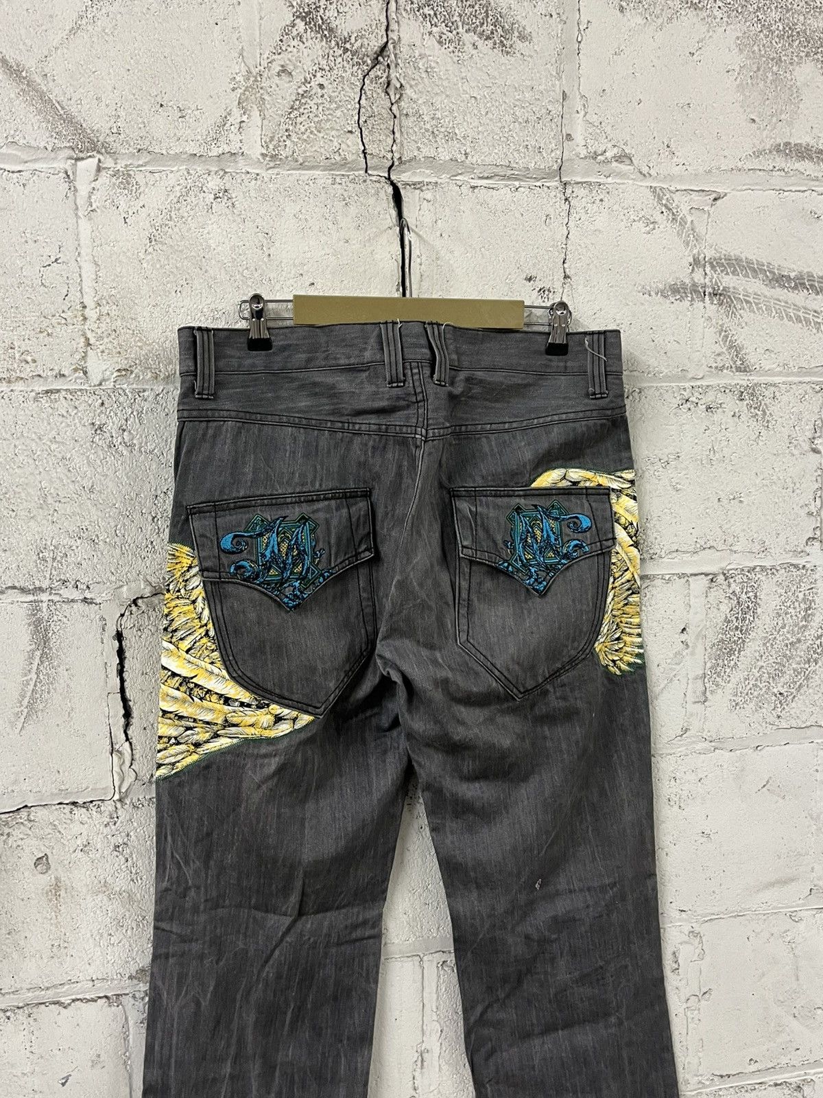 Ed Hardy Y2k ED hardy style baggy fit wide leg denim skater grunge Size US 36 / EU 52 - 3 Thumbnail