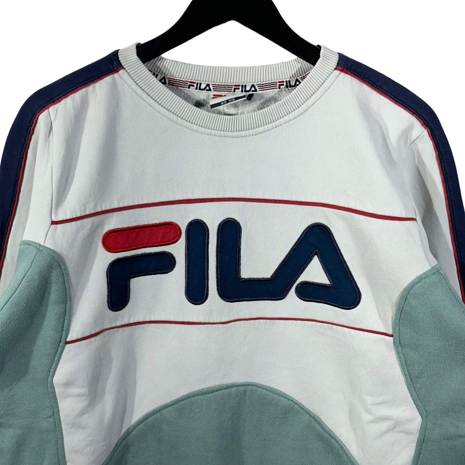 Fila Vintage FILA Cut & Sew Crewneck Size US XL / EU 56 / 4 - 2 Thumbnail