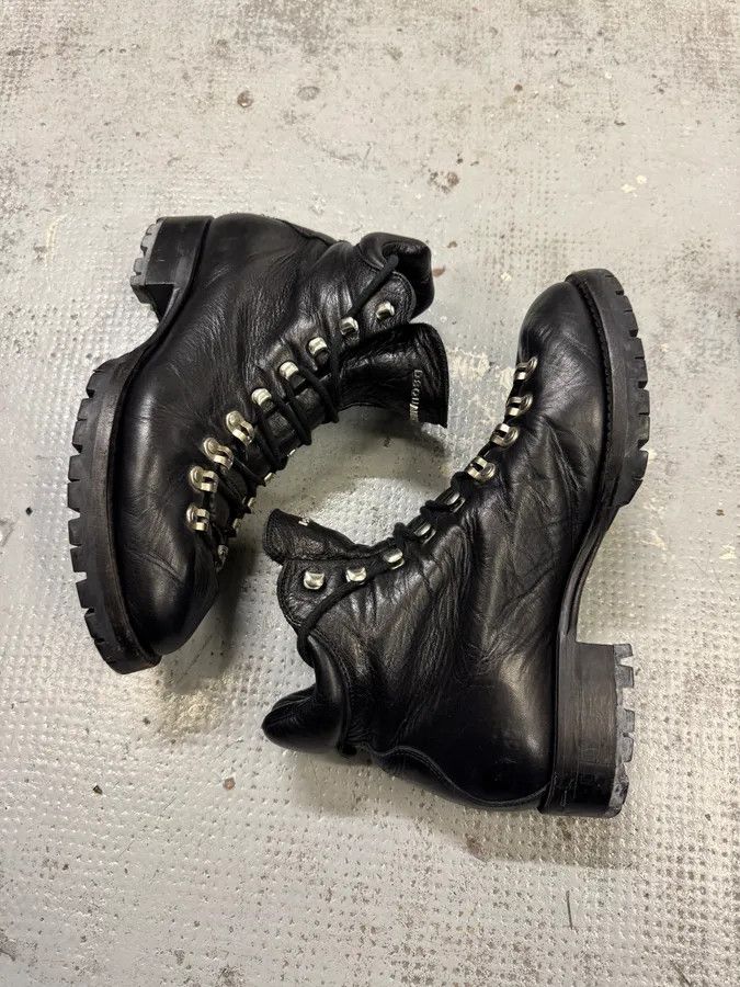 Dsquared2 Dsquared2 Hiking Boots Black Leather Boots Size US 8.5 / EU 41-42 - 3 Thumbnail