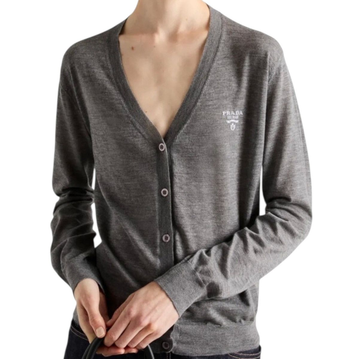 Prada Prada women's cashmere cardigan size IT 36 Size XS / US 0-2 / IT 36-38 - 4 Thumbnail