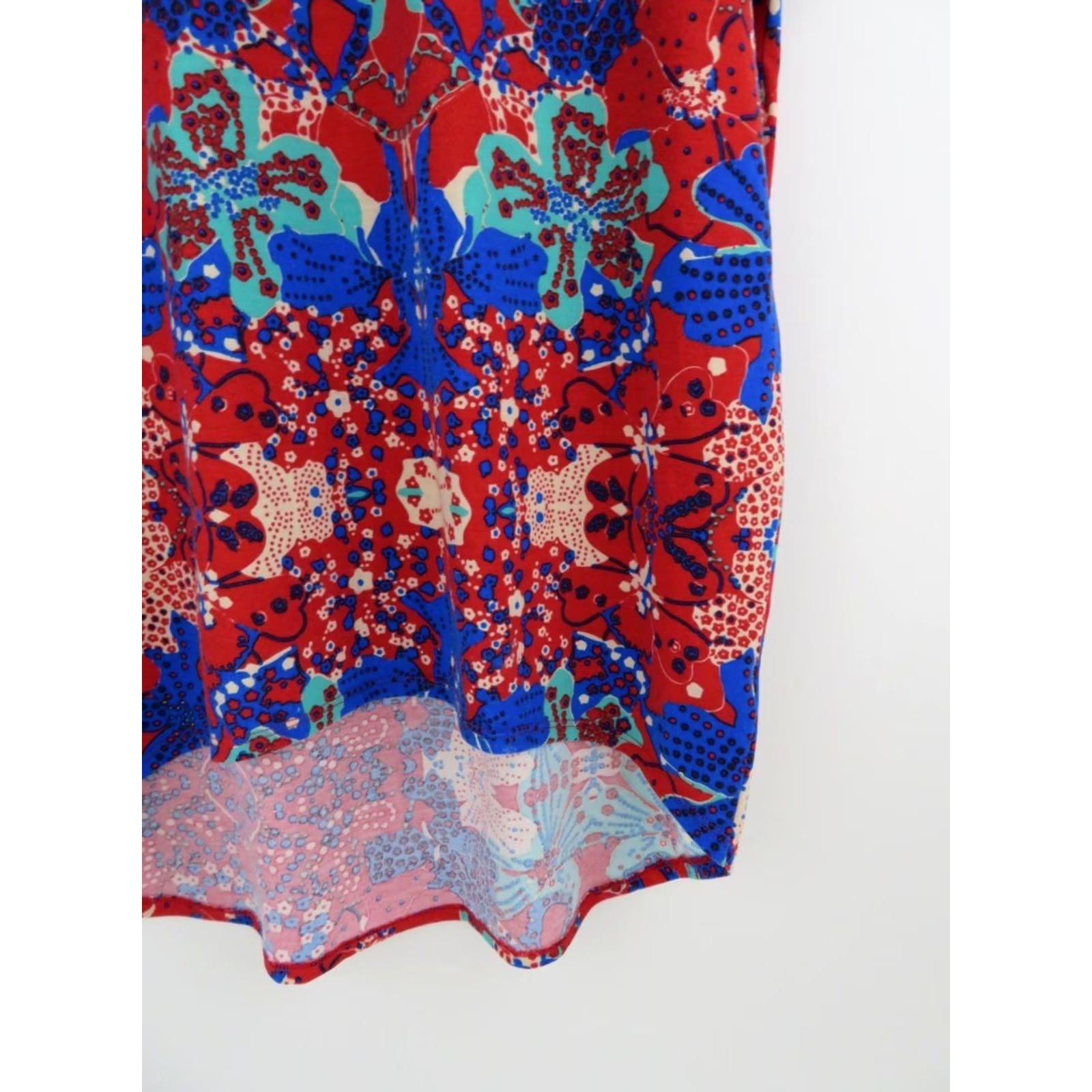 Vintage LULaRoe Floral Irma T Shirt Tunic Small Womens Top Tee High Low Flower Size S / US 4 / IT 40 - 3 Thumbnail