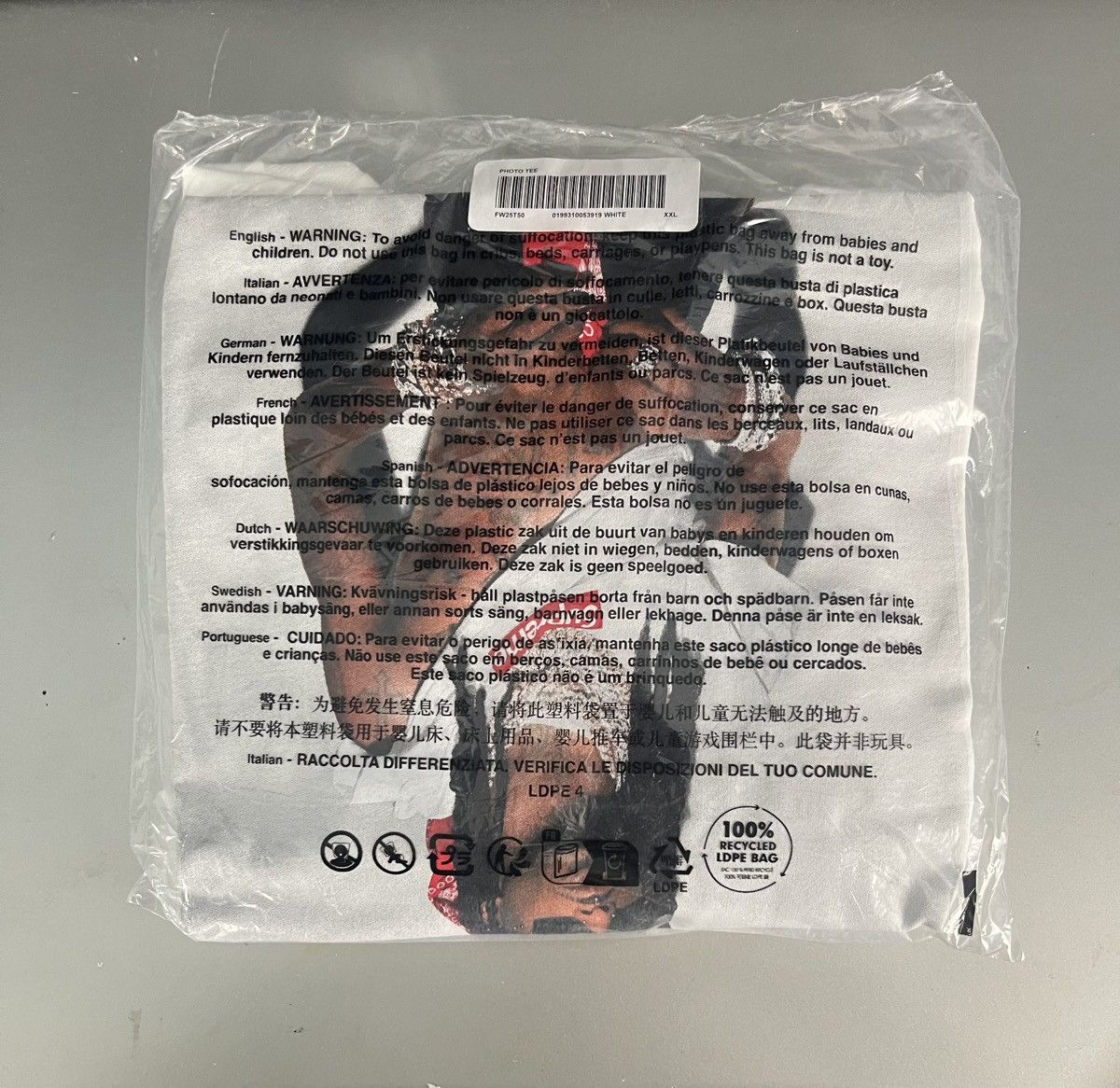 Supreme SUPREME PLAYBOI CARTI TEE FW25 Size US XXL / EU 58 / 5 - 2 Thumbnail