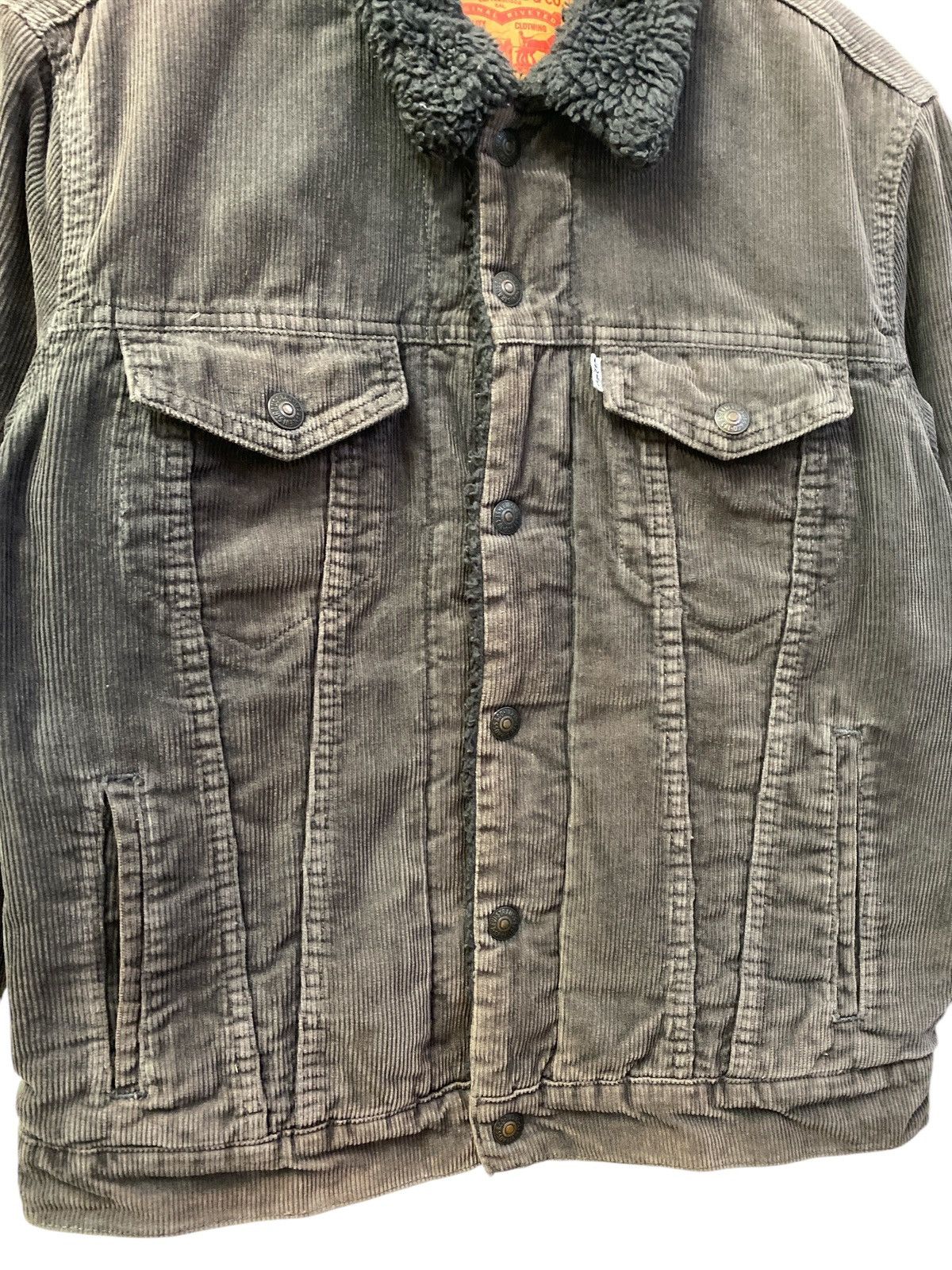 Levi's × Levi's Made & Crafted × Vintage Levi’s Sherpa Corduroy Trucker Jacket Size US S / EU 44-46 / 1 - 6 Thumbnail