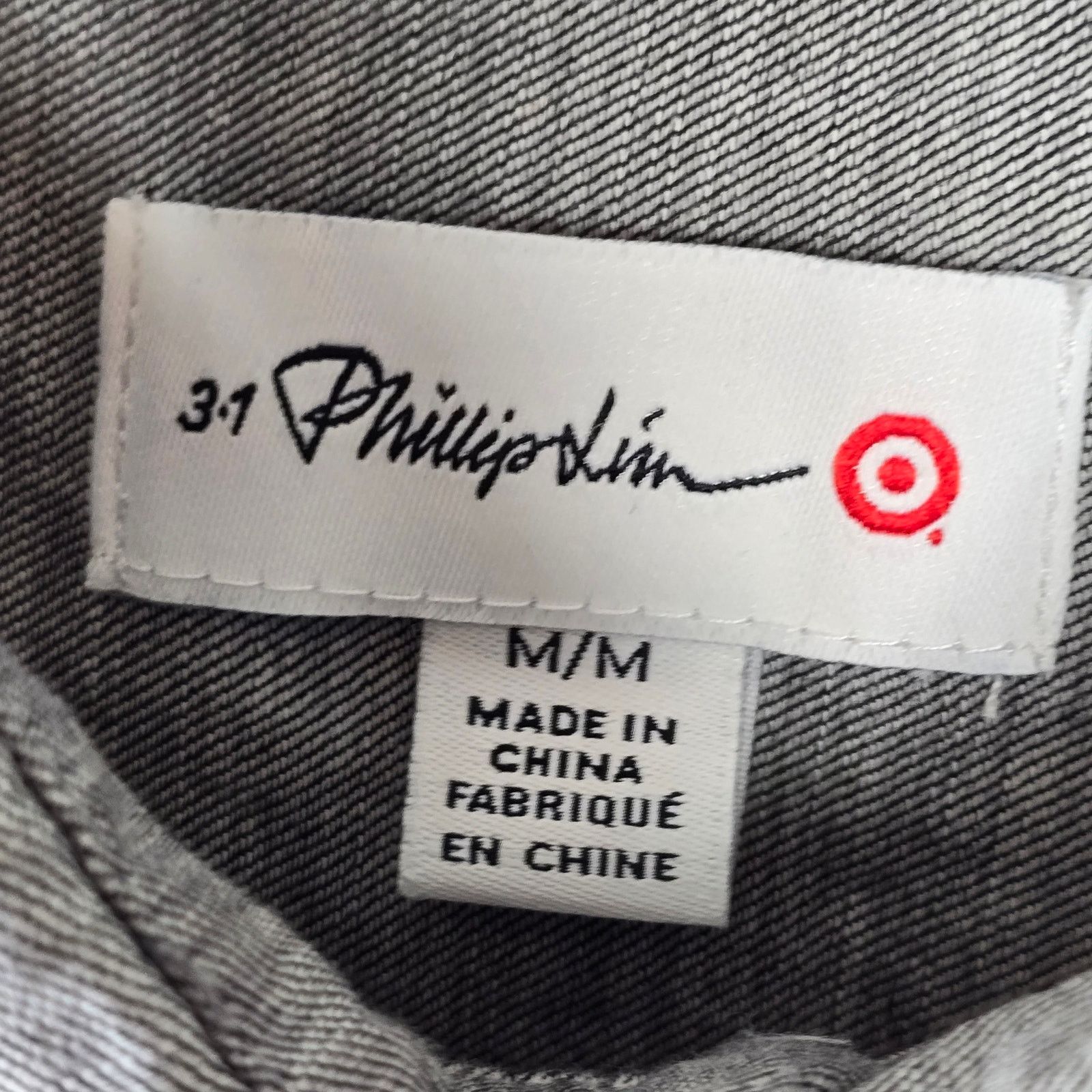 3.1 Phillip Lim 3.1 Phillip Lim Target Gray Black Button-up Shirt Medium Size US M / EU 48-50 / 2 - 5 Thumbnail