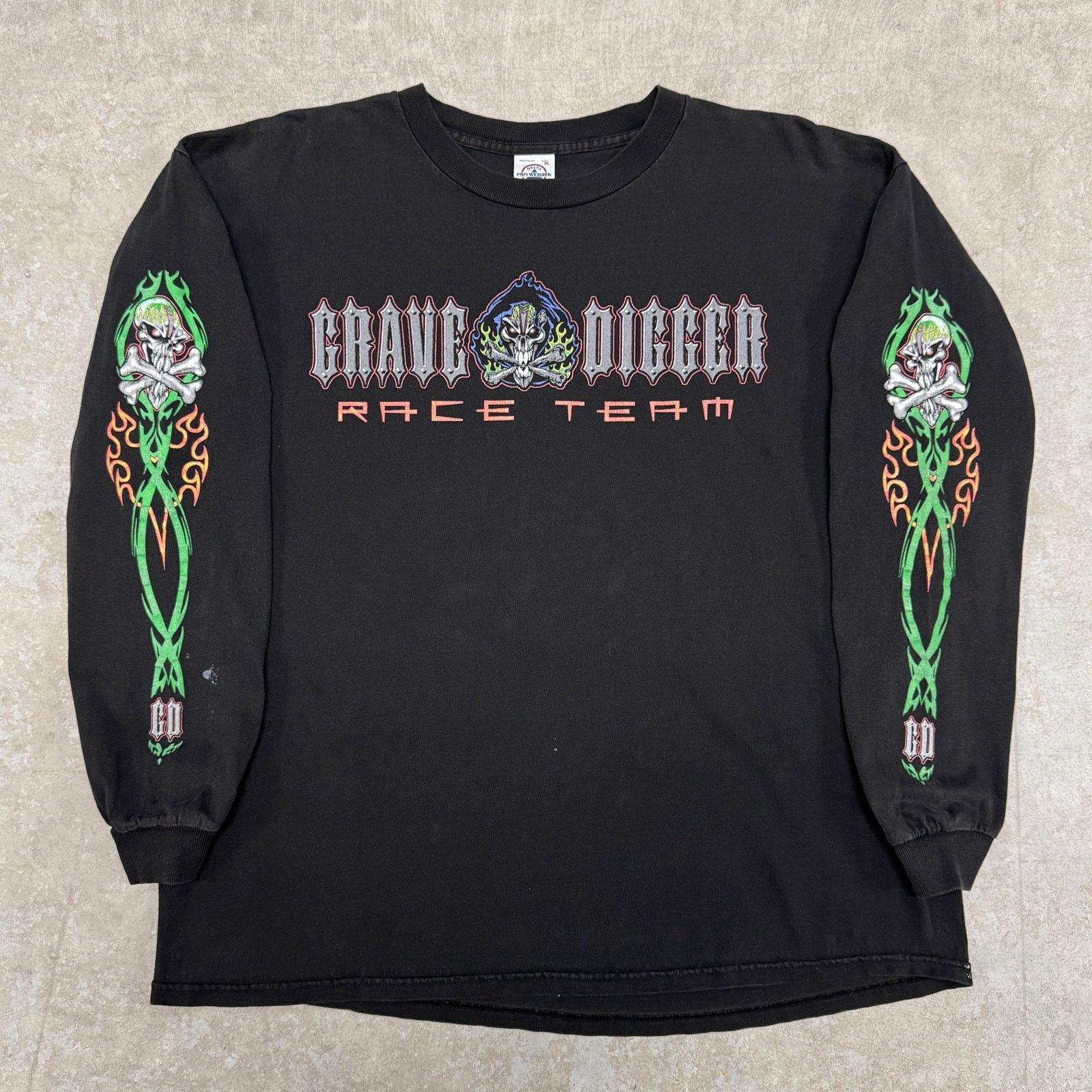 Vintage Vintage Grave Digger Longsleeve Size US XL / EU 56 / 4 - 2 Thumbnail