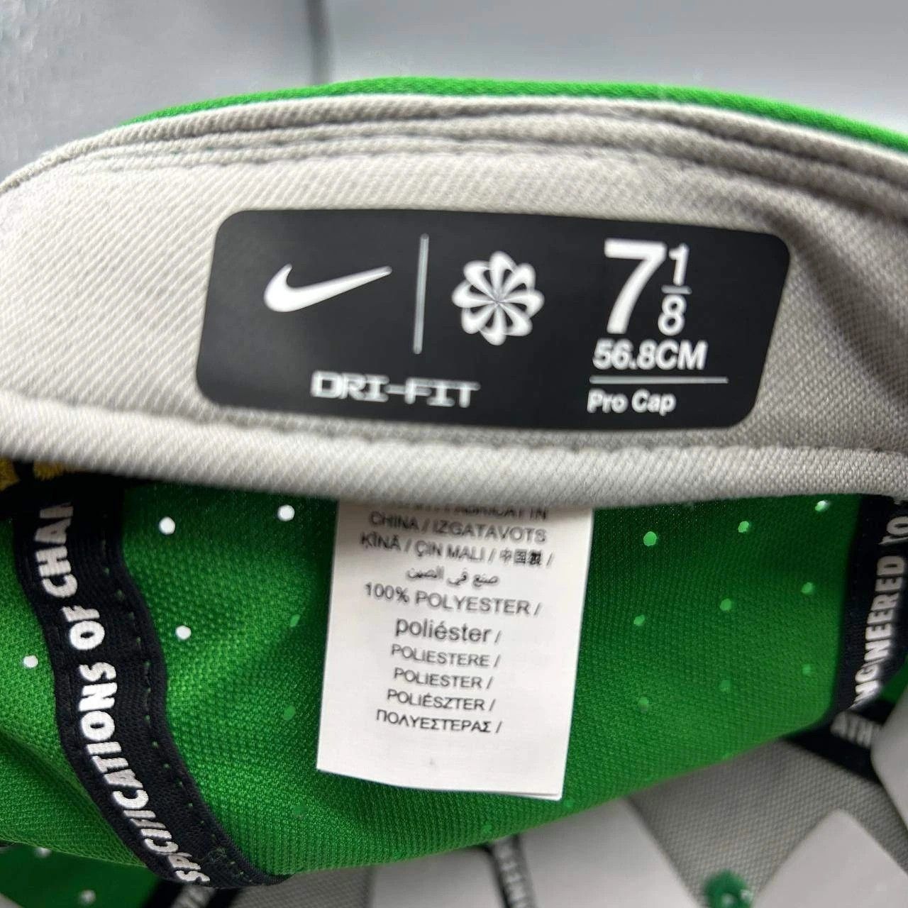 Nike Oregon Ducks x Nike Pro Hat Men 7 1/8 Dri-Fit Fitted Cap New Size ONE SIZE - 4 Thumbnail