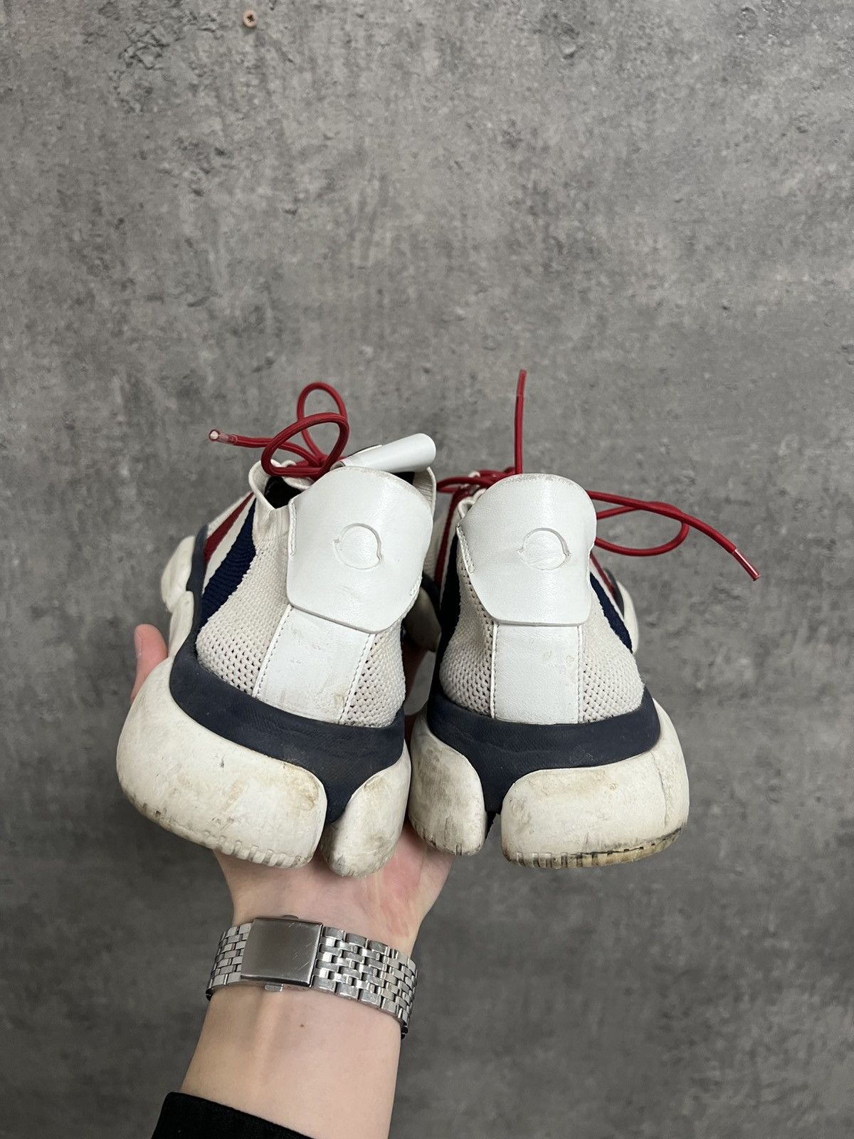 Moncler Moncler White Sneakers Shoes Size US 11 / EU 44 - 4 Thumbnail