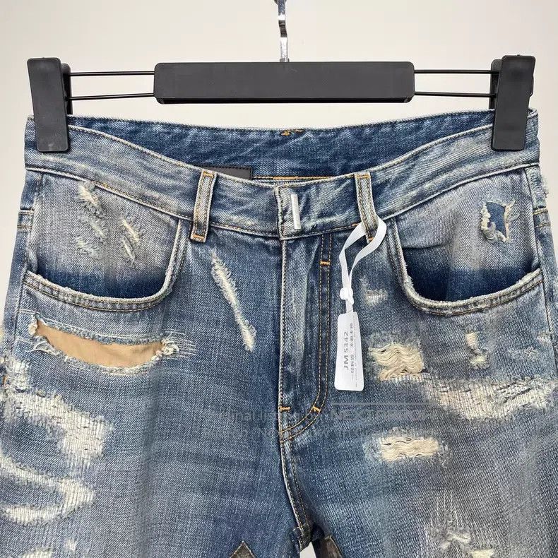 Givenchy Givenchy Ripped Zip Casual Denim Pants Size US 30 / EU 46 - 2 Thumbnail