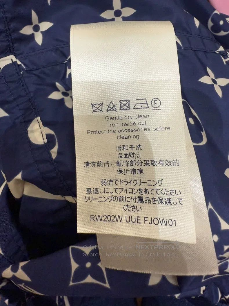 Louis Vuitton Louis Vuitton Blue Old Flower Full Print Trooper Jacket Size XXS / US 00 / IT 34 - 5 Thumbnail