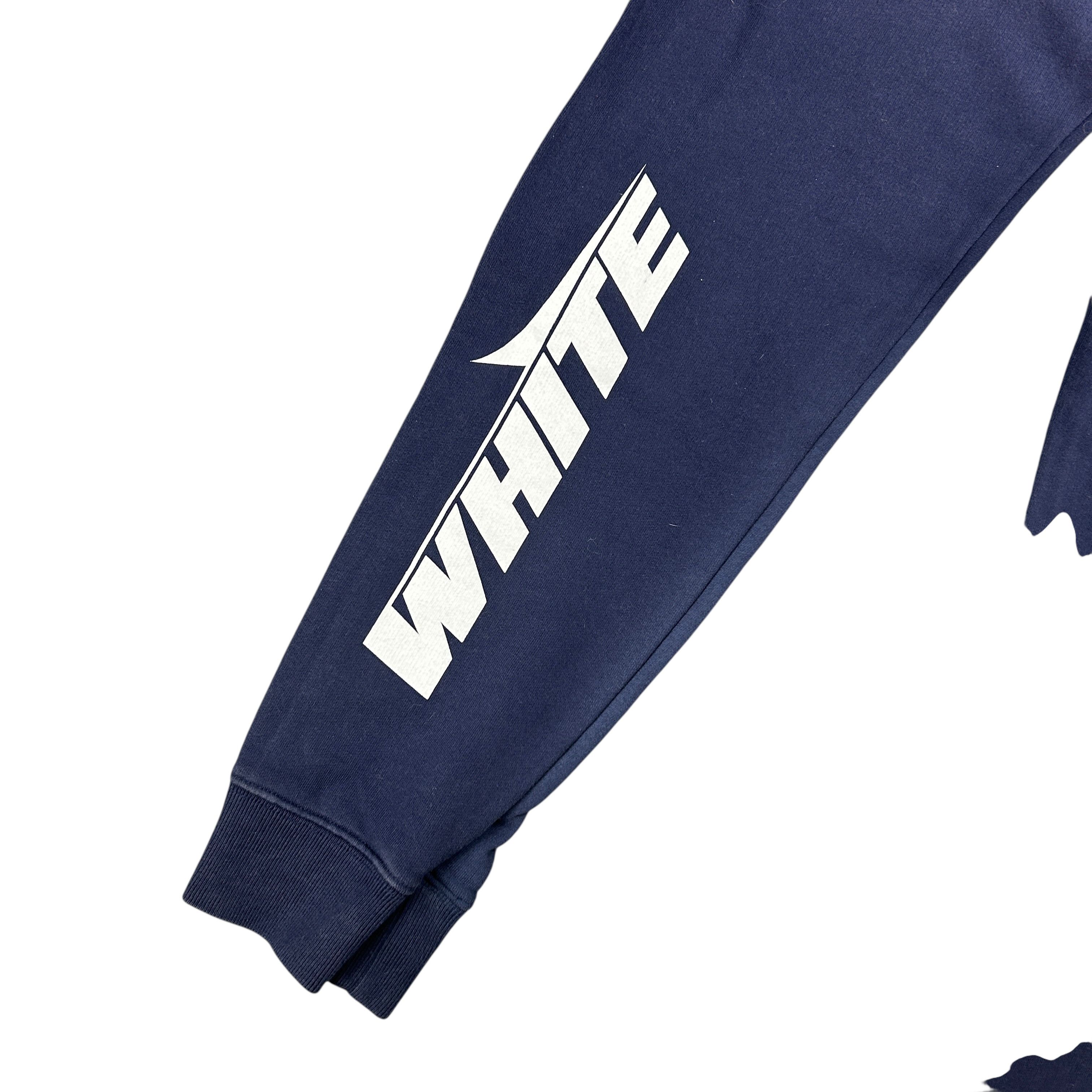 Off-White Off White Blue Sweatpants Slim Straight Print Women Size S Size 26" / US 2 / IT 38 - 5 Thumbnail