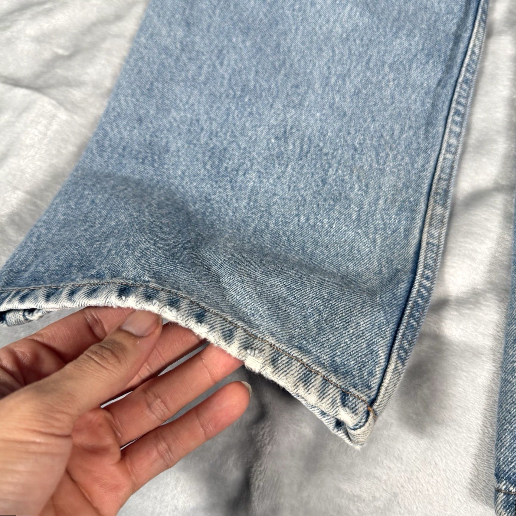 Ralph Lauren VINTAGE Ralph Lauren Chaps Jeans Straight Mens 34x30 Stone Wash Denim 5-Pocket Logo Hipster 90s Fits 34x30 Mens Size US 34 / EU 50 - 6 Thumbnail