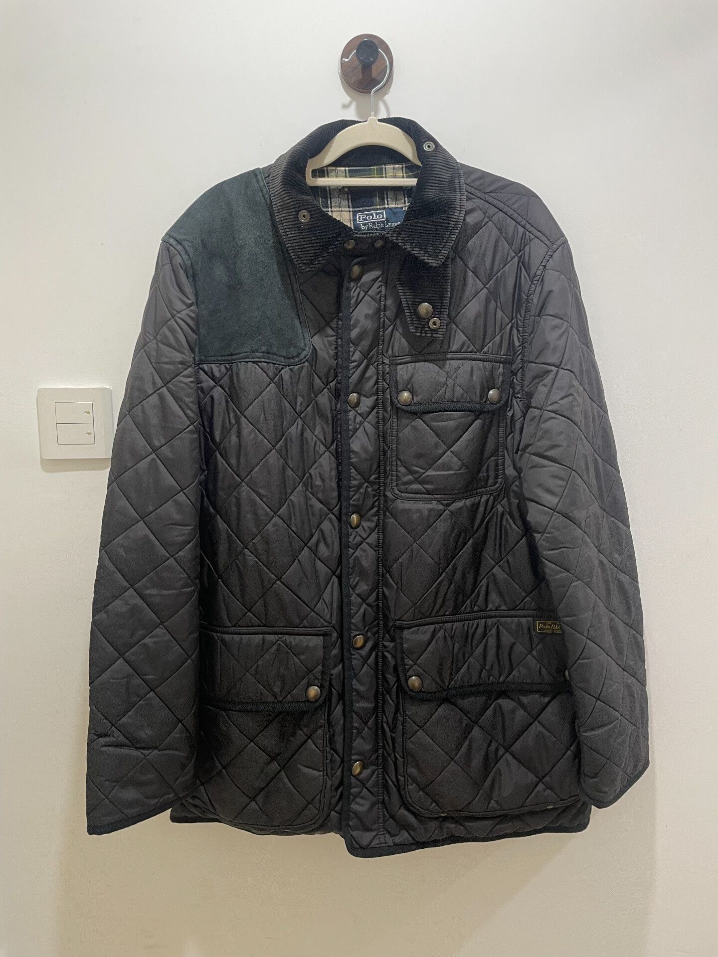 Polo Ralph Lauren Quilted Cotton Jacket with Suede Detail Size US L / EU 52-54 / 3 - 1 Thumbnail