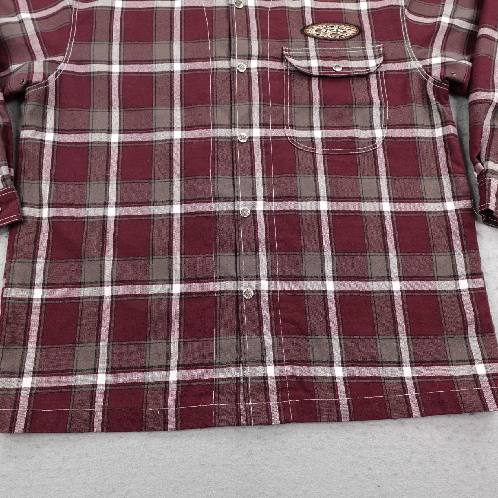 Rusty VINTAGE Rusty Jacket Mens 2XL Red Plaid Lined Snap Up Shacket Skater Overshirt Jacket Size US XXL / EU 58 / 5 - 5 Thumbnail