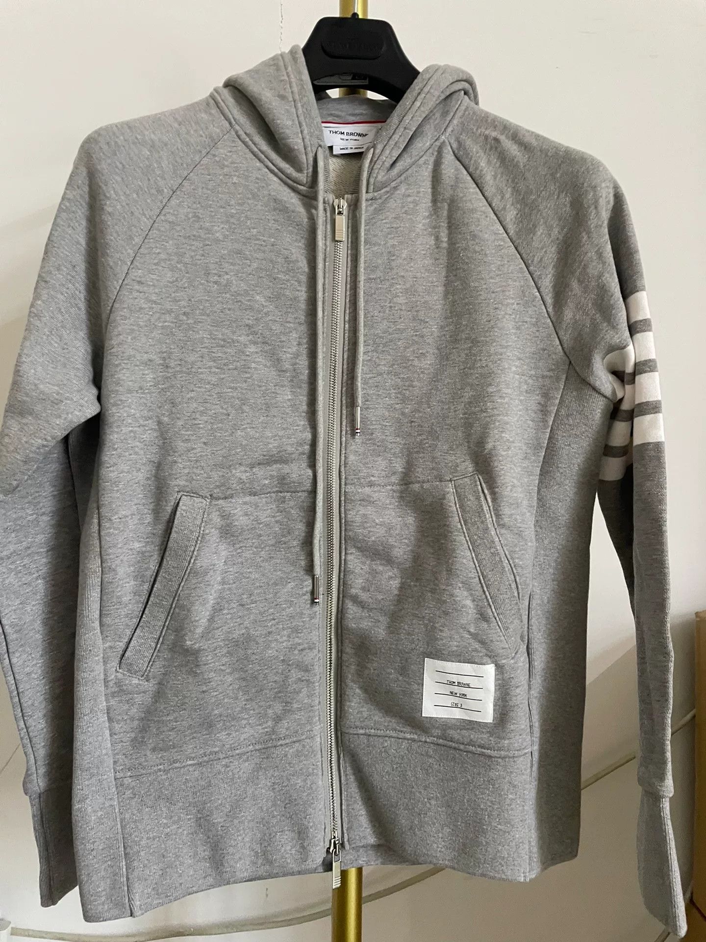 Thom Browne thom browne gray hoodie with zipper Size US M / EU 48-50 / 2 - 1 Thumbnail