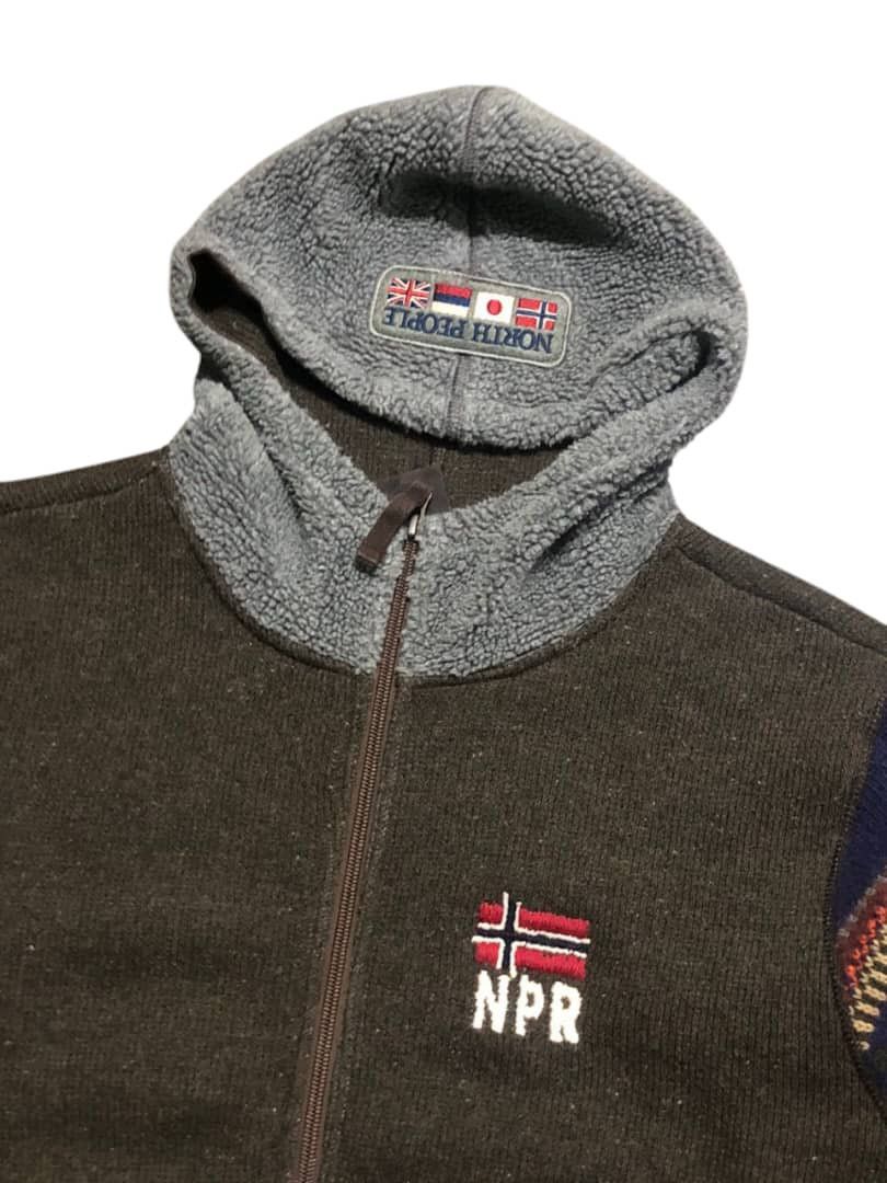 Napapijri × Native Napapijri Knit Hoodie Zipper Jacket Sleeve Native Design Size US M / EU 48-50 / 2 - 4 Thumbnail