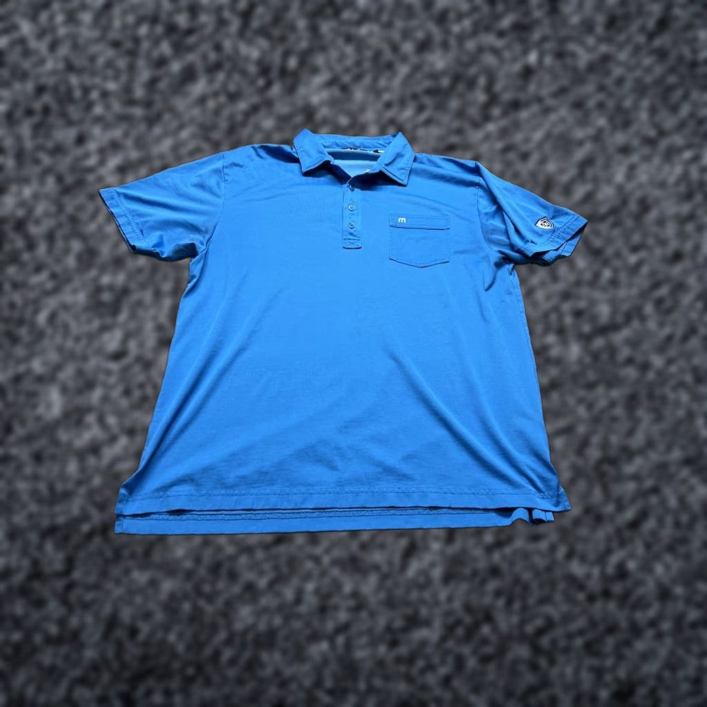 TravisMathew Travis Mathew Polo Shirt Mens XL Blue Golf Short Sleeve Casual Polo Shirt XL Mens Blue Golf Travis Mathew Size US XL / EU 56 / 4 - 1 Thumbnail