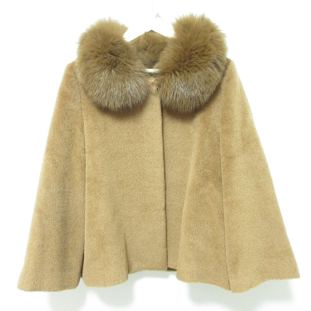 Other Other ANAYI Fox Fur Alpaca Short Coat Plant-based Outerwear DUTY FREE for USA Size ONE SIZE - 1 Thumbnail