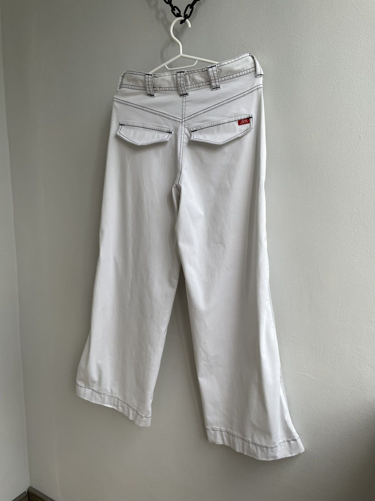 Miss Sixty Miss Sixty Vintage Flared Pants White Denim Jeans Size 27" / US 4 / IT 40 - 2 Thumbnail
