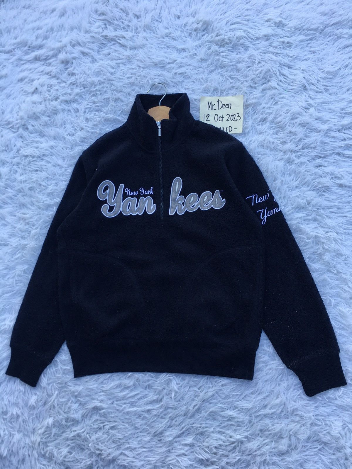 MLB Rare New York Yankees Big Logo Spellout Sweater Size US M / EU 48-50 / 2 - 4 Thumbnail